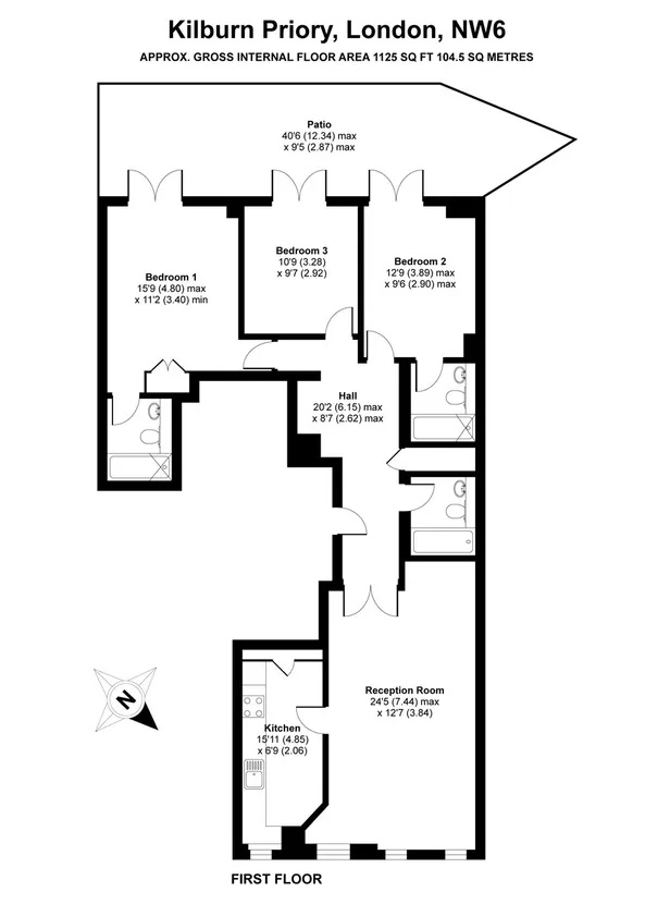 Regent Plaza Apartments, Greville Road, London floorplan