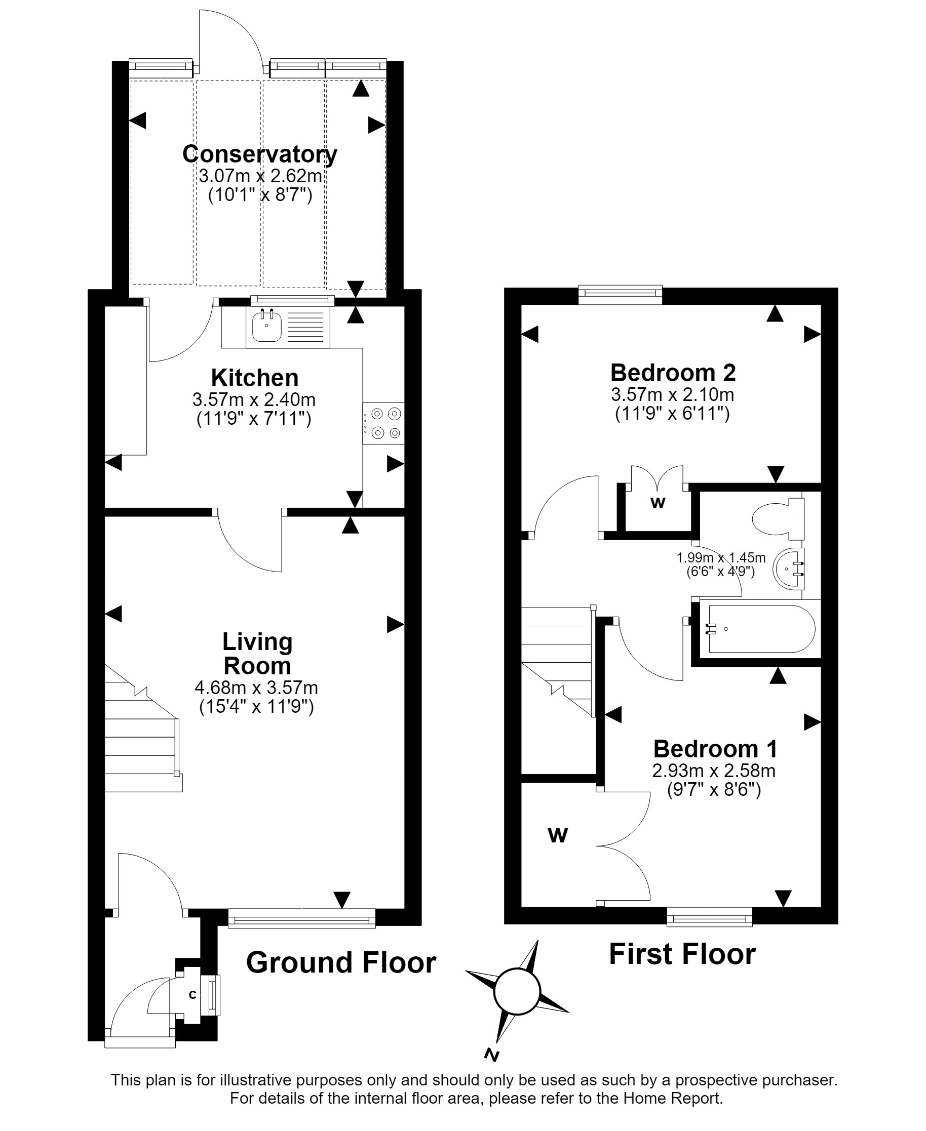 27, Springfield, Edinburgh floorplan