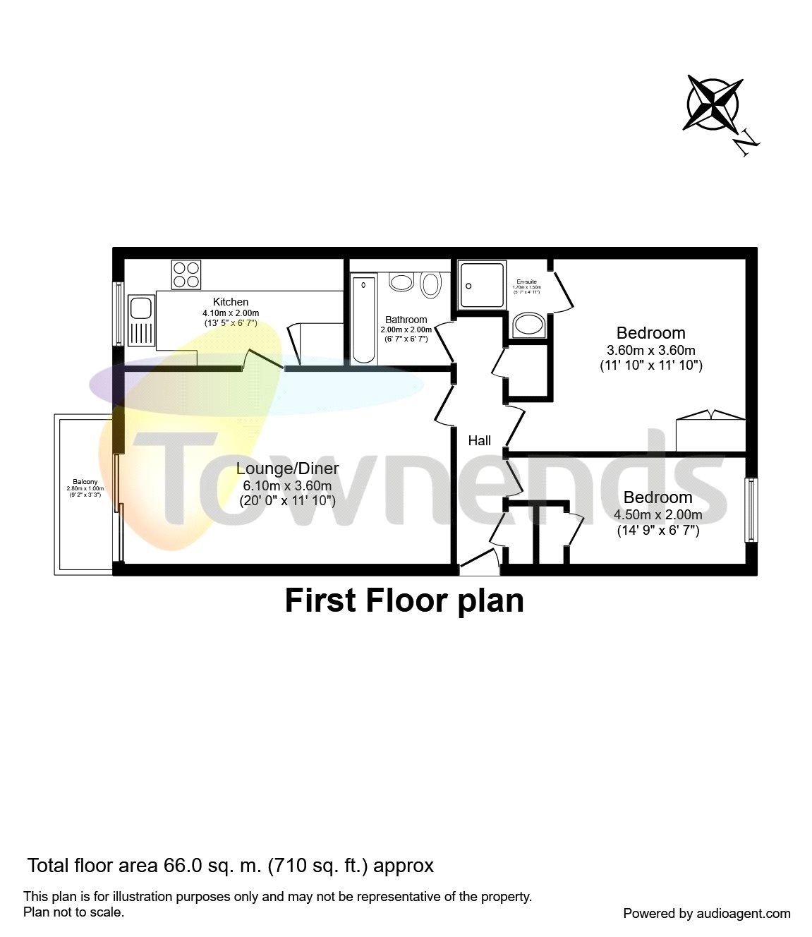 2 Bedrooms Flat to rent in Fleetwood Close, Croydon CR0