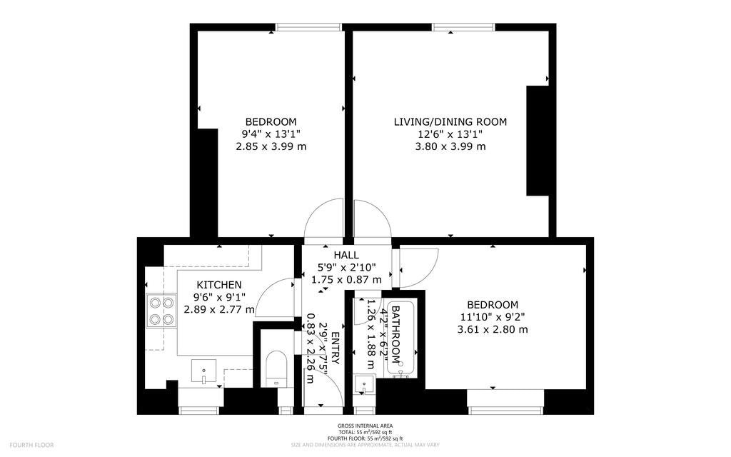 Frampton Street, London floorplan
