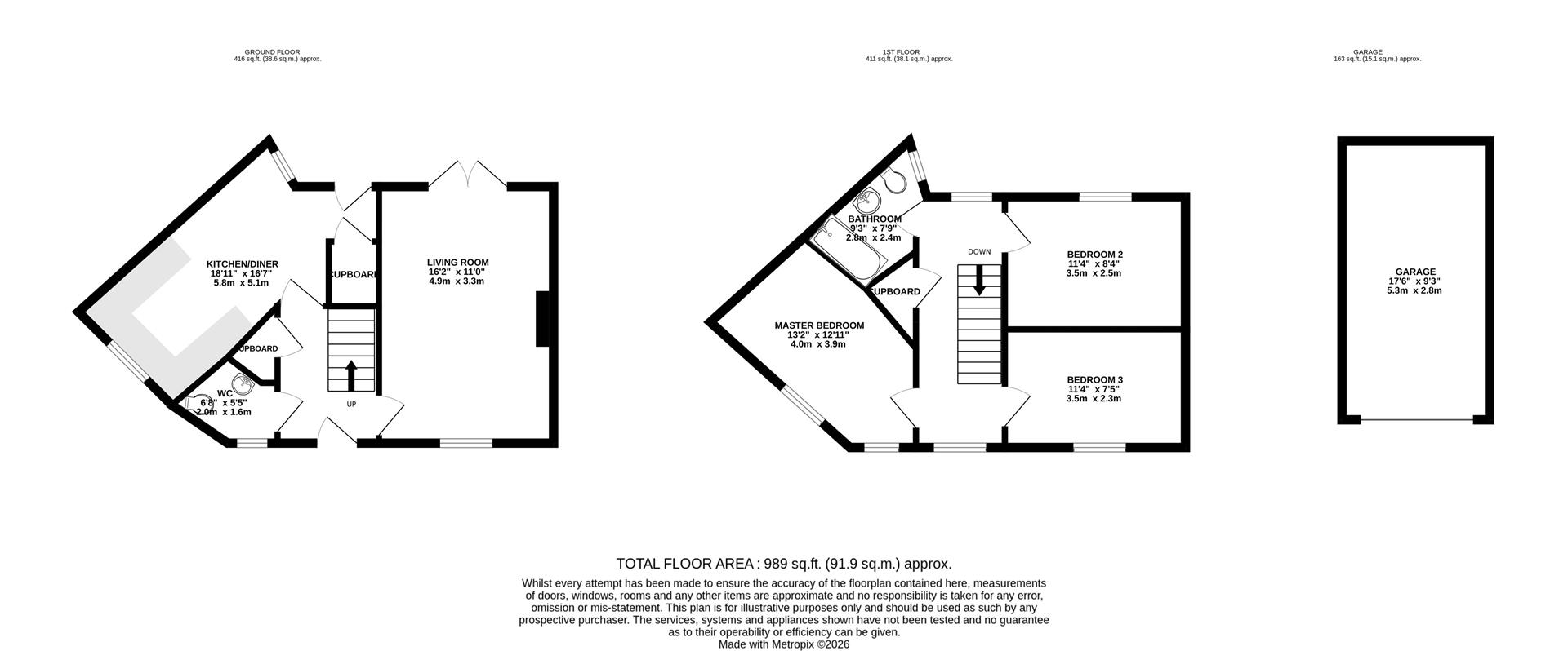 38, Frome Valley Road, Dorchester floorplan