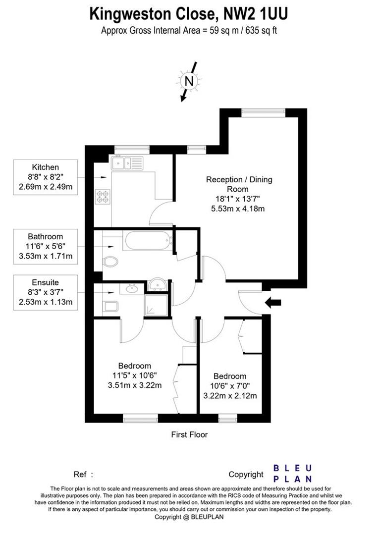 9, Kingweston Close, London floorplan