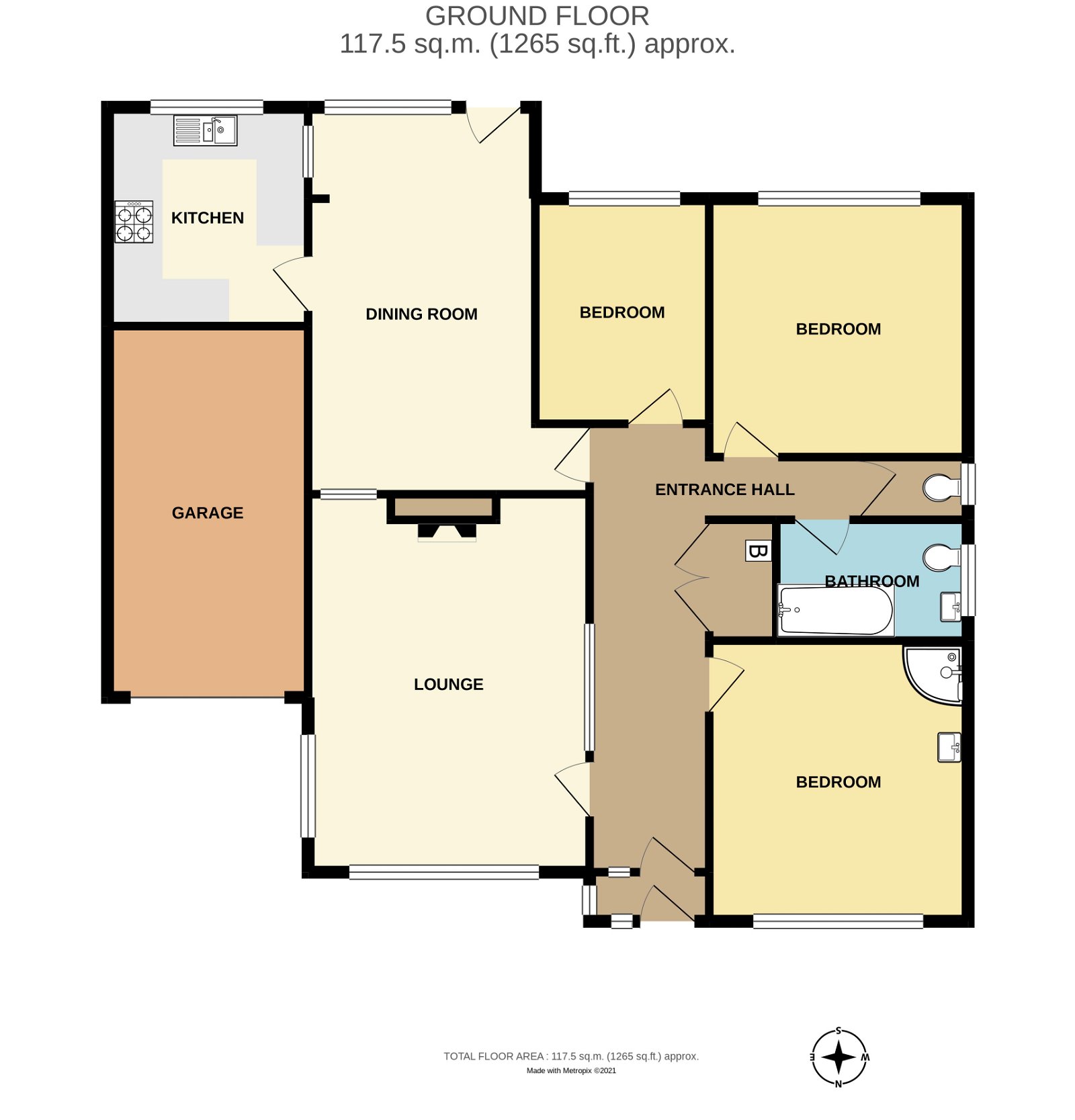 Southfield Avenue, Preston, Paignton TQ3, 3 bedroom bungalow for sale