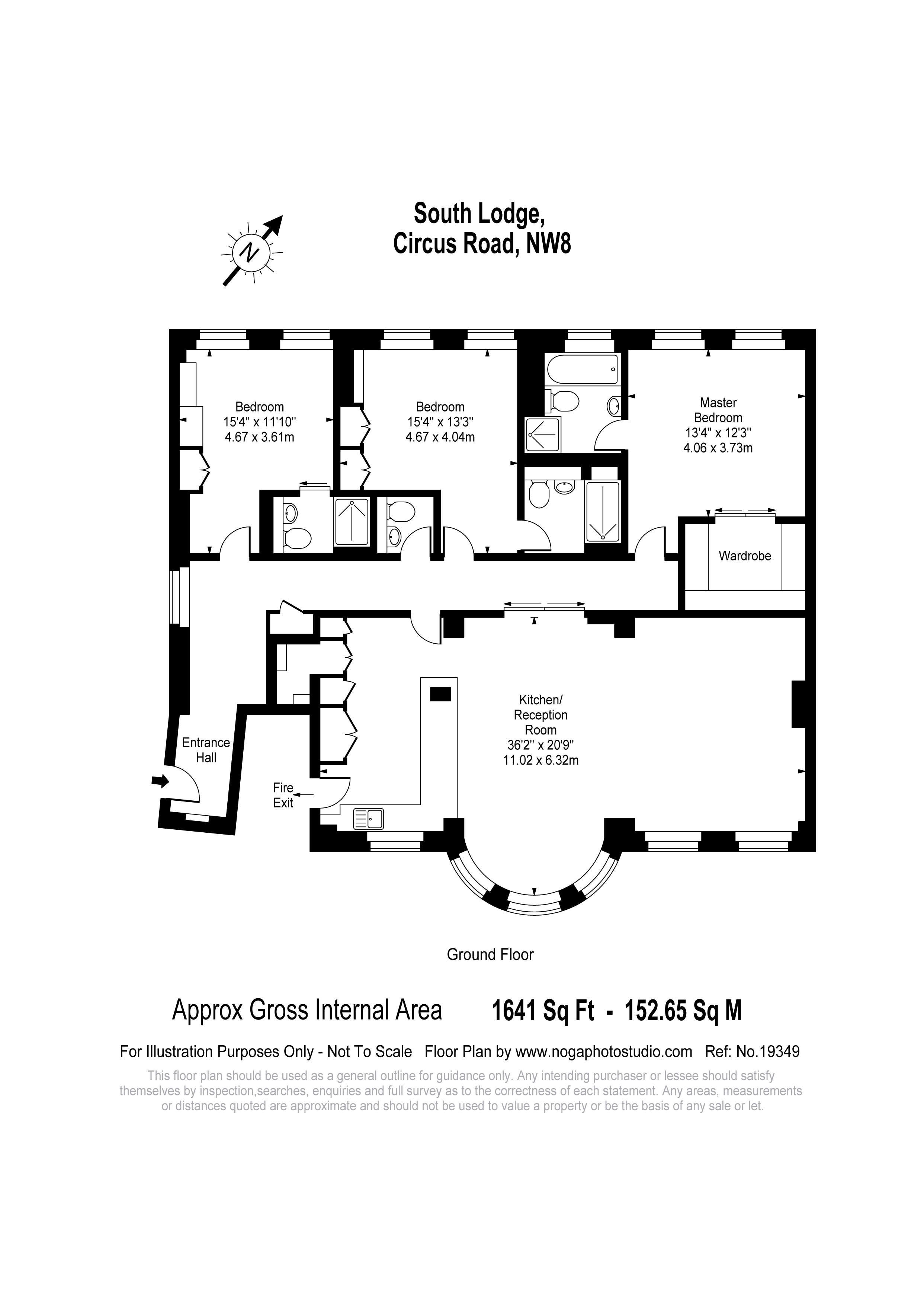 3 Bedrooms Flat to rent in South Lodge, Circus Road NW8