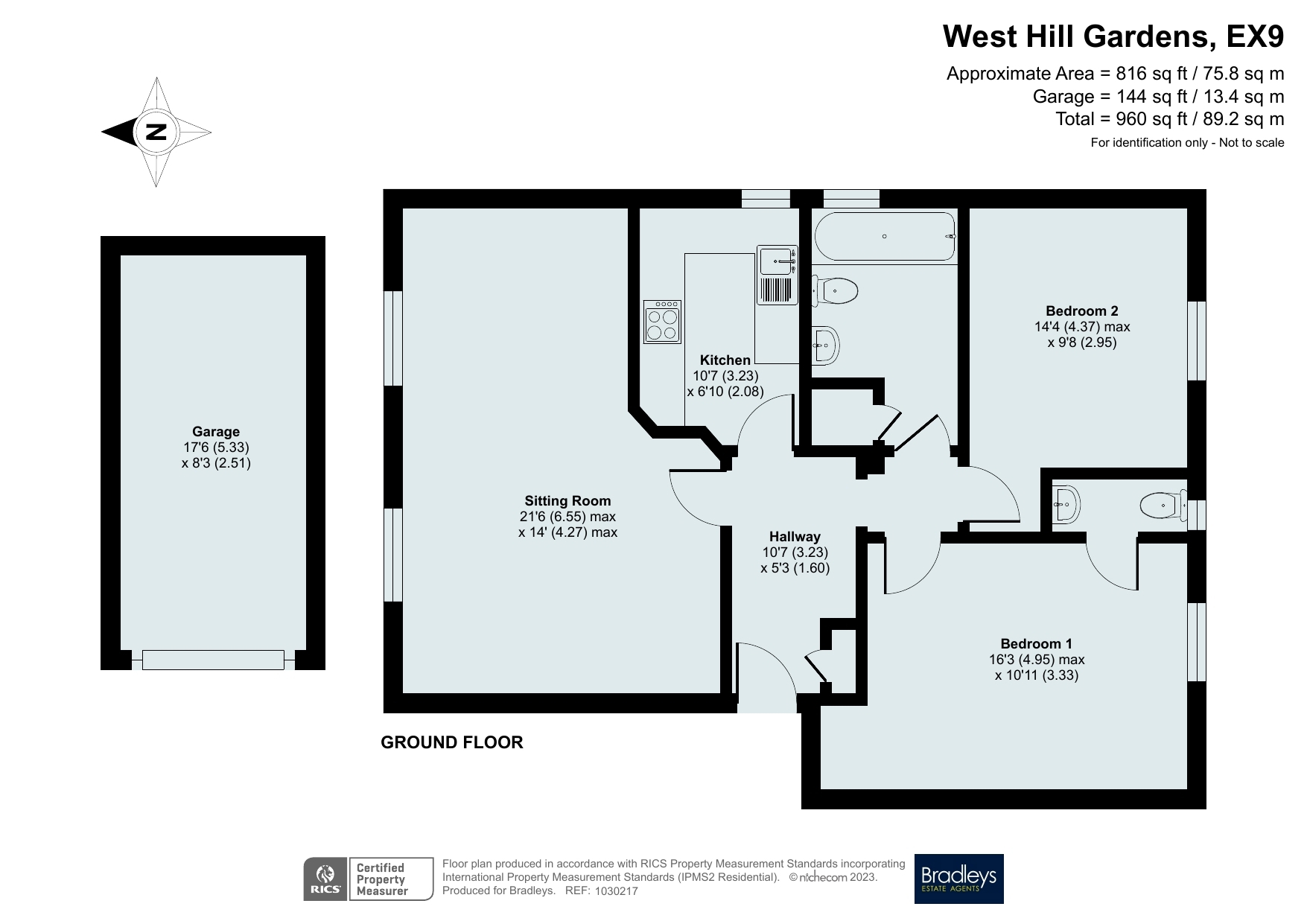 West Hill Gardens, West Hill, Budleigh Salterton, Devon EX9, 2 bedroom