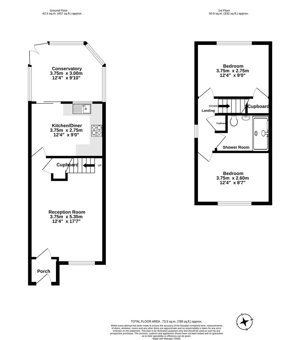 39A, Cox Lane, West Ewell floorplan