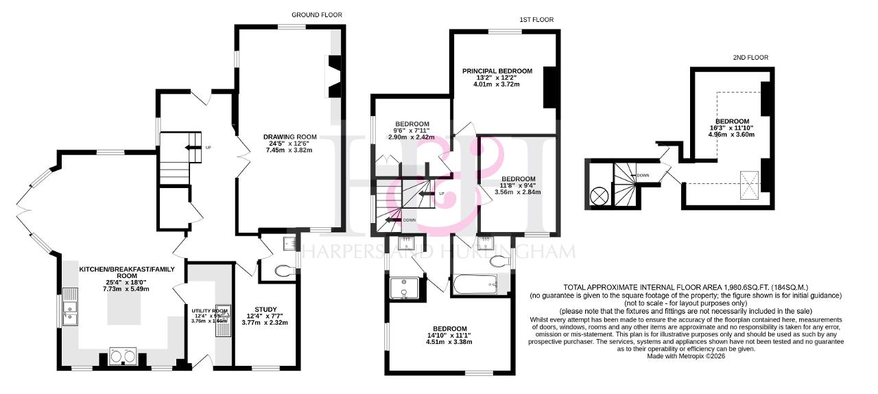 2, York Villas, Goudhurst floorplan