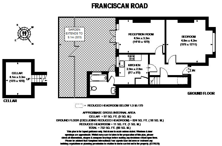 1 Bedrooms Flat to rent in Franciscan Road, London SW17