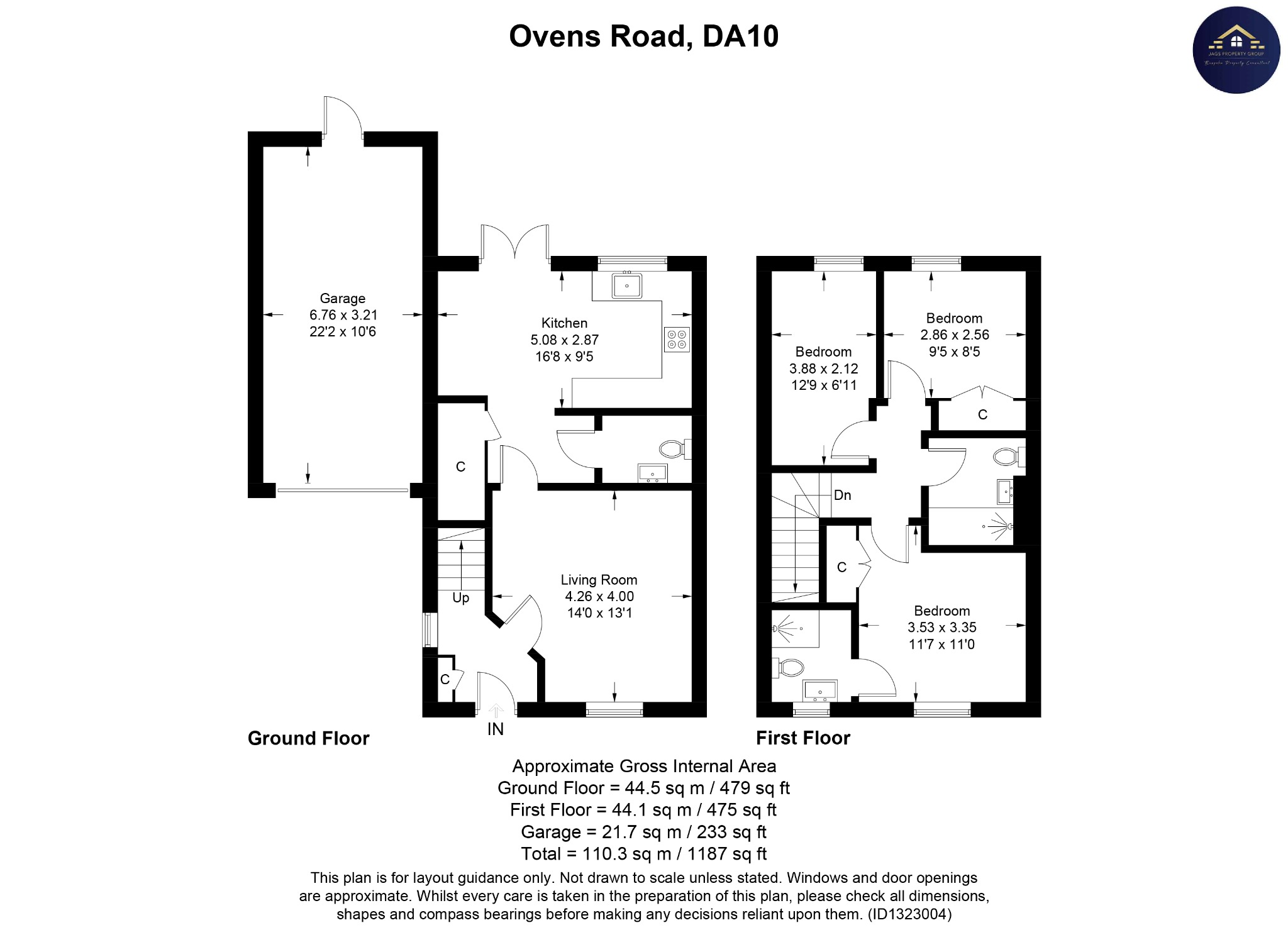 6 Ovens Road, Castle Hill, Swanscombe floorplan