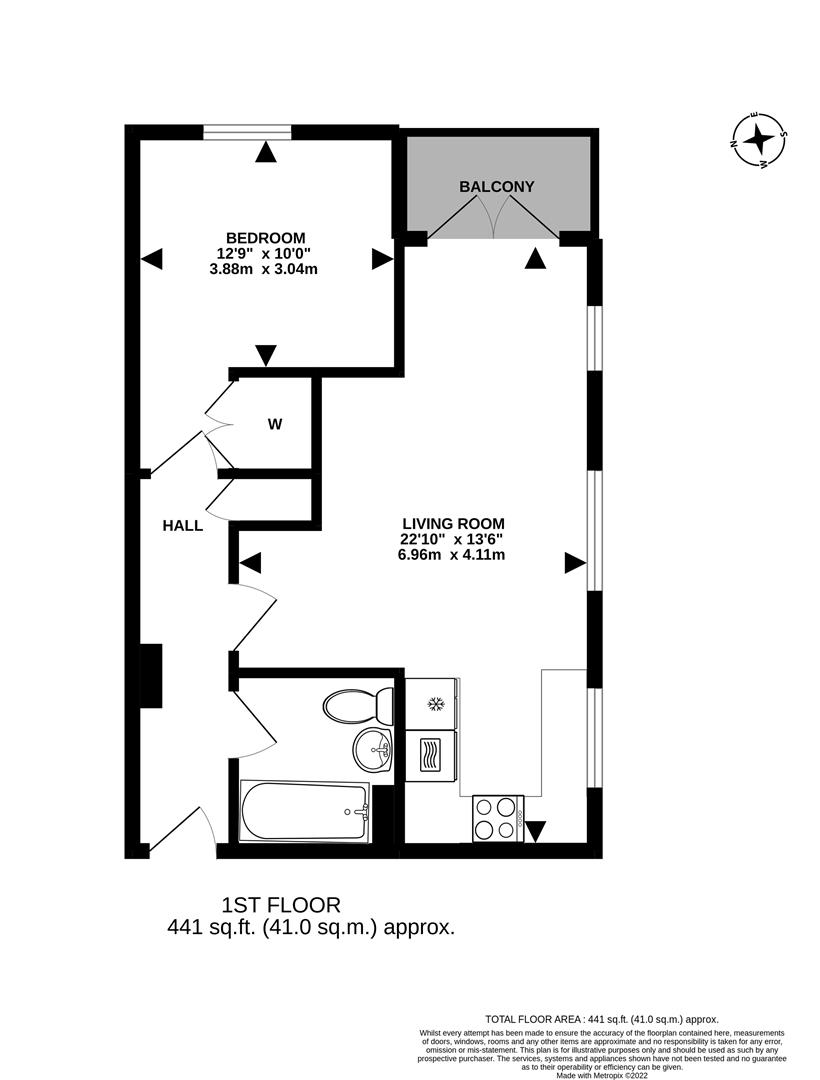 Flat 4 Lynwood Oaks, 50 London Road, Redhill floorplan