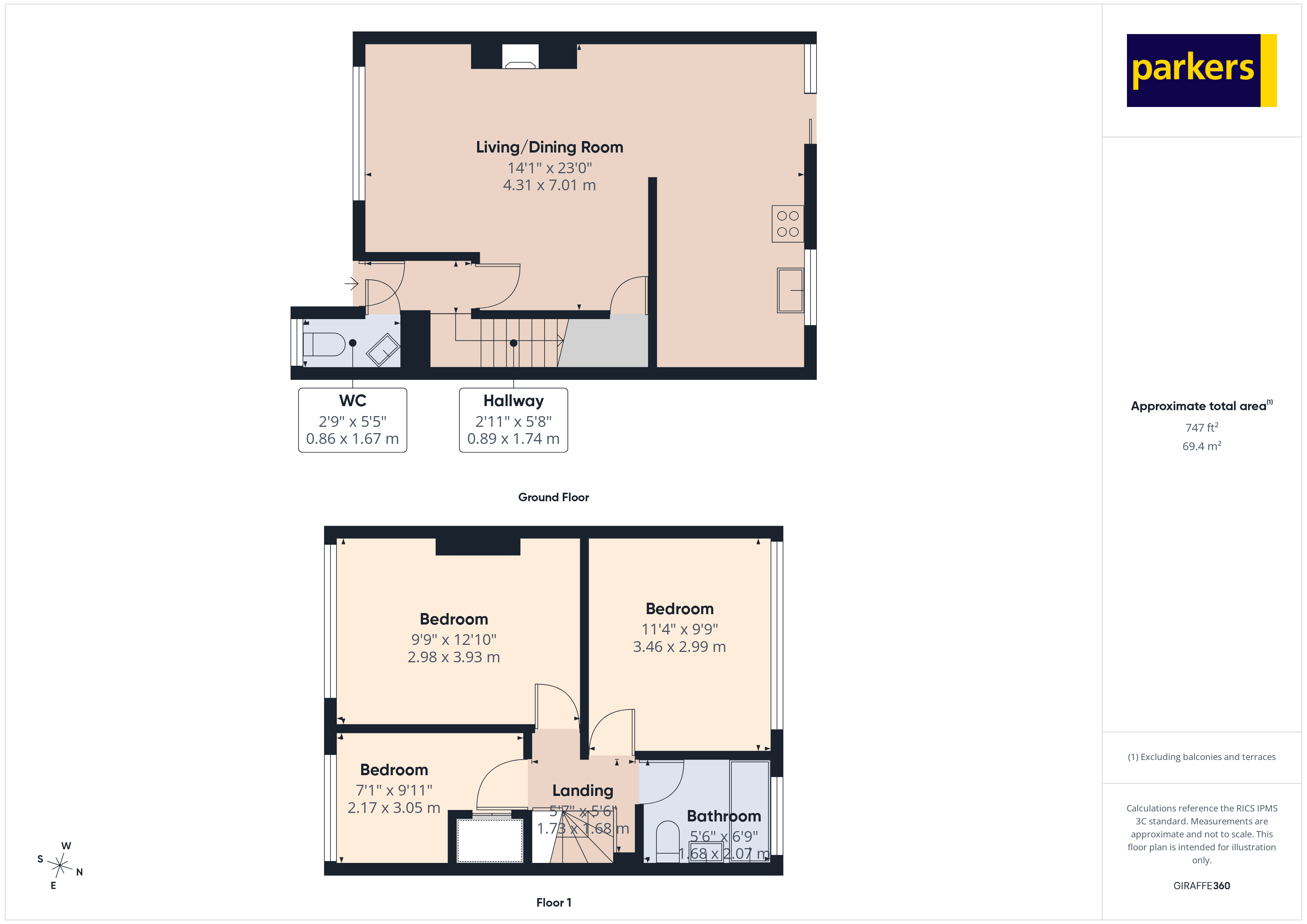 14, Meadow Way, Reading floorplan