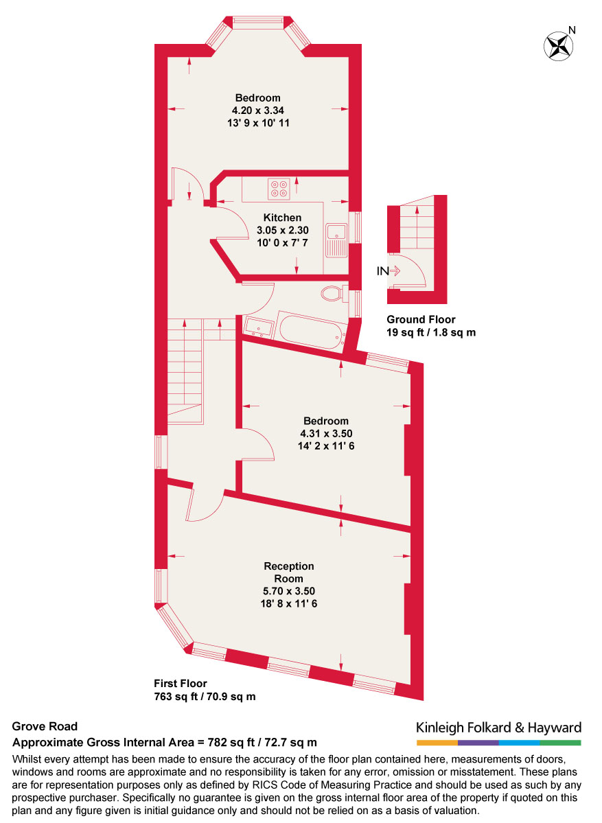 Grove Road, London floorplan