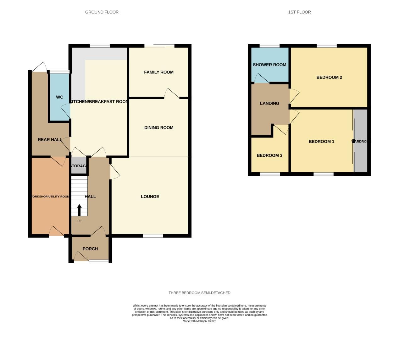 13, Laburnum Road, Northwich floorplan