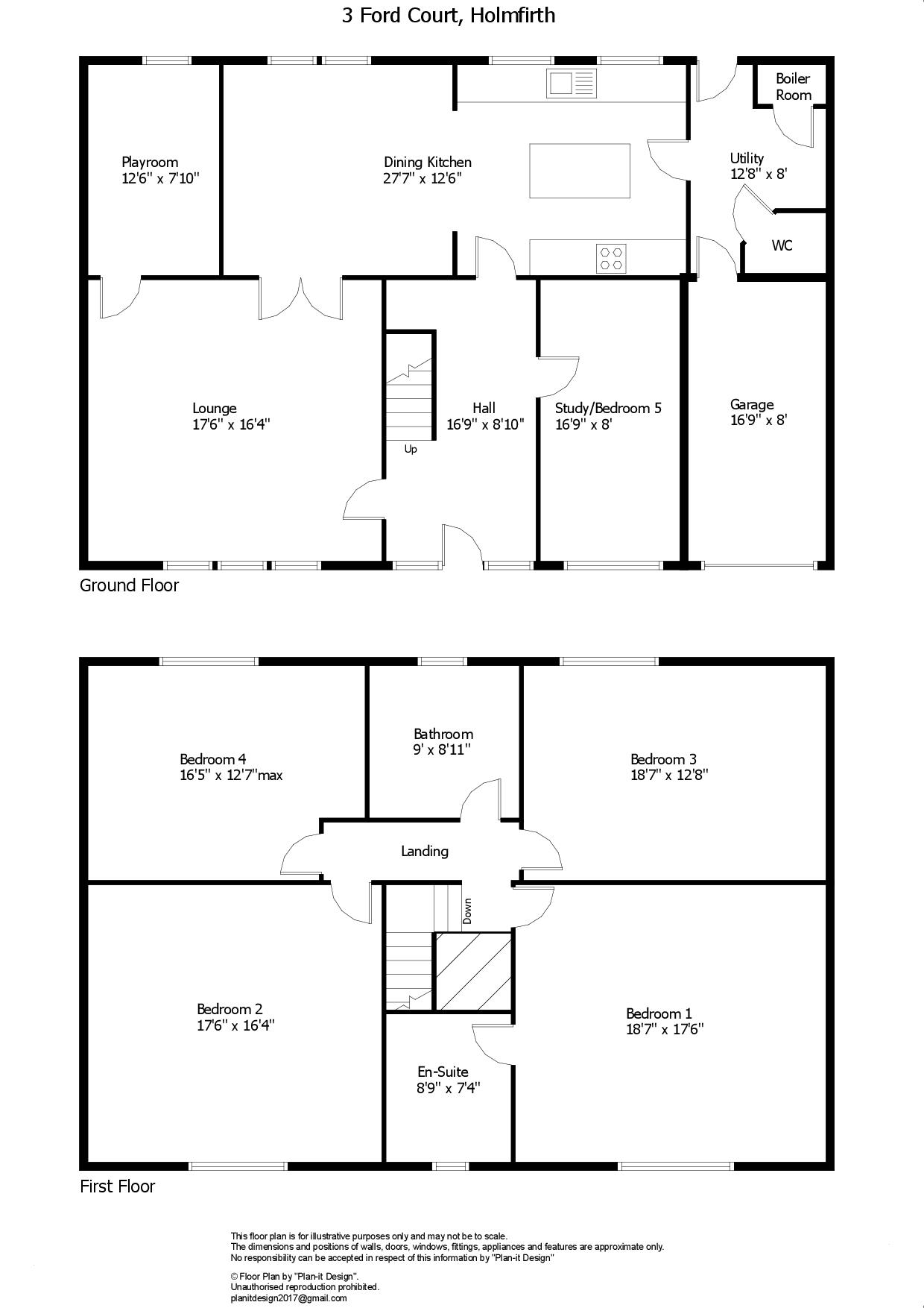 3, Ford Court, Holmfirth floorplan