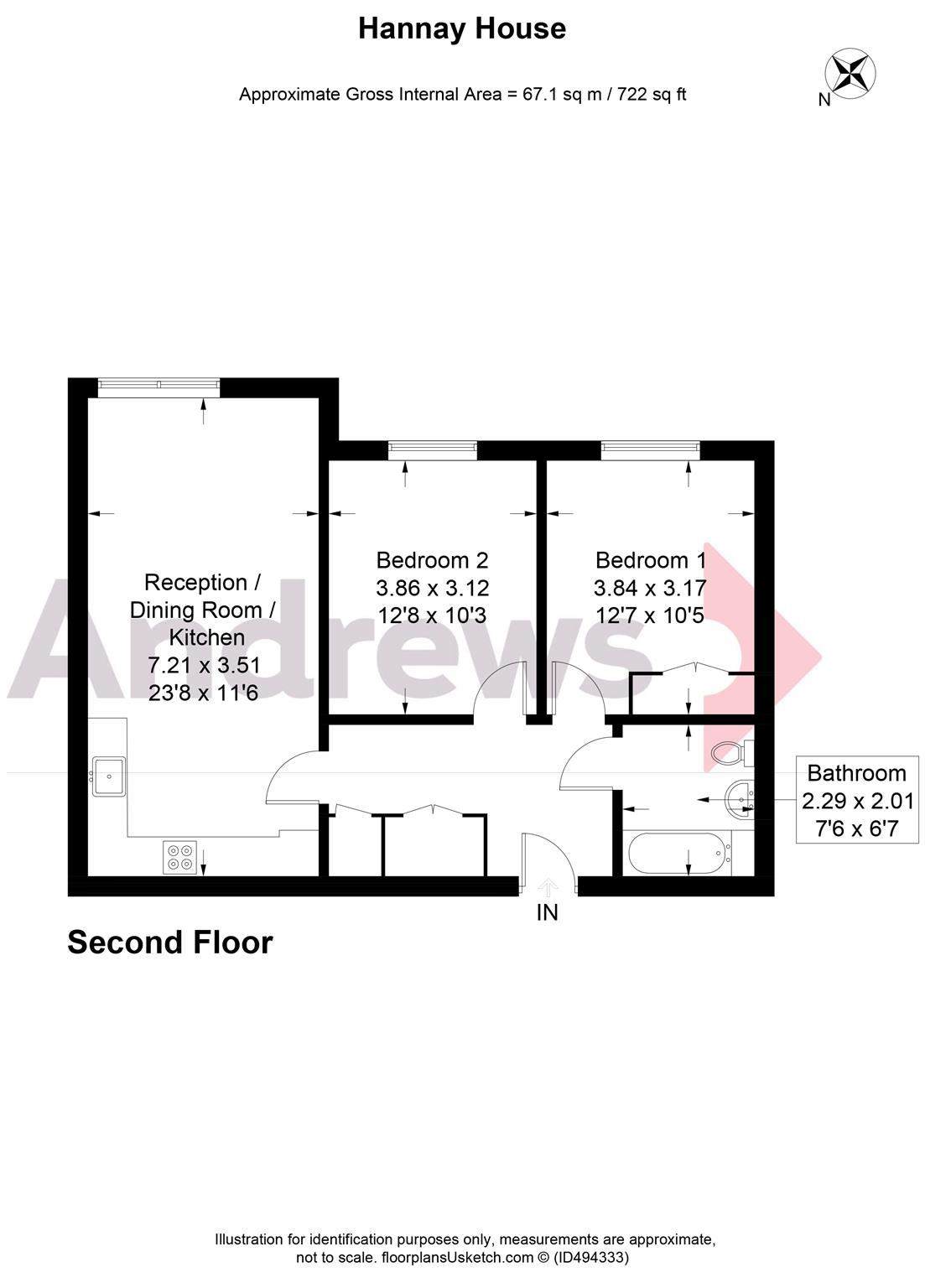 2 Bedrooms Flat for sale in Hannay House, Scott Avenue, London SW15