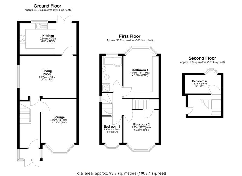 87, Glendower Road, Birmingham floorplan