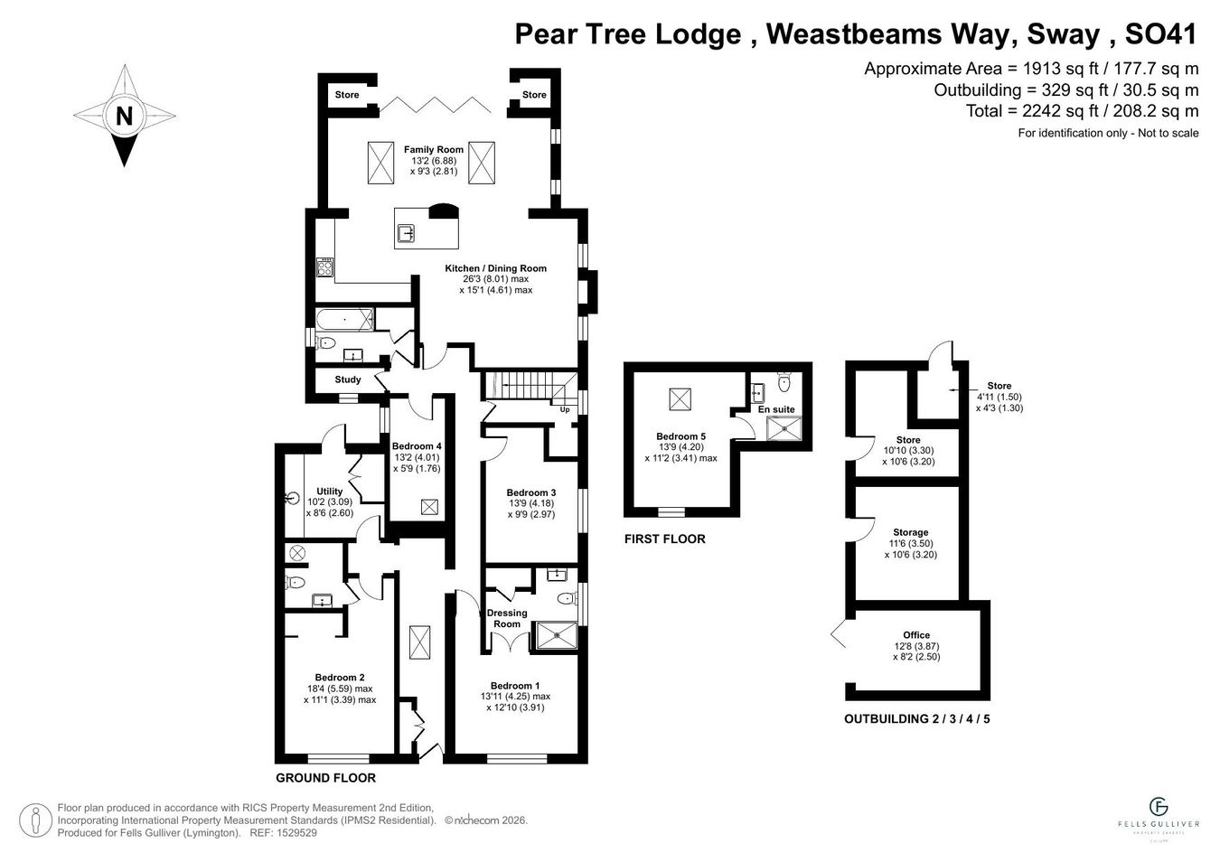 Pear Tree Lodge, Westbeams Road, Lymington floorplan