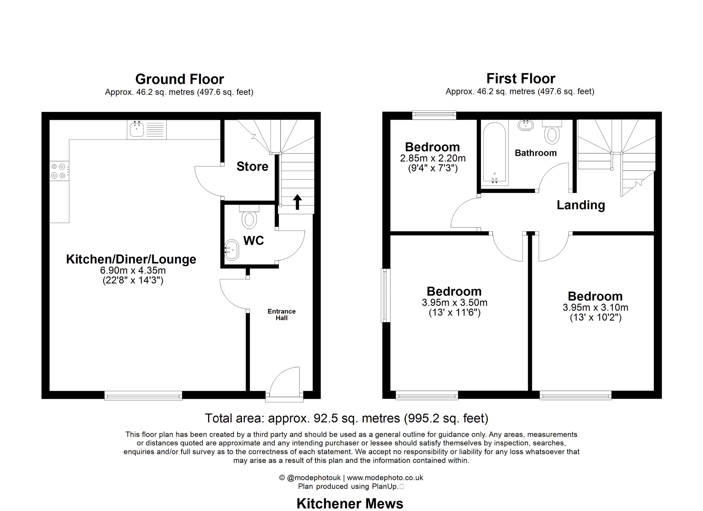 1 Kitchener Mews, Enfield floorplan