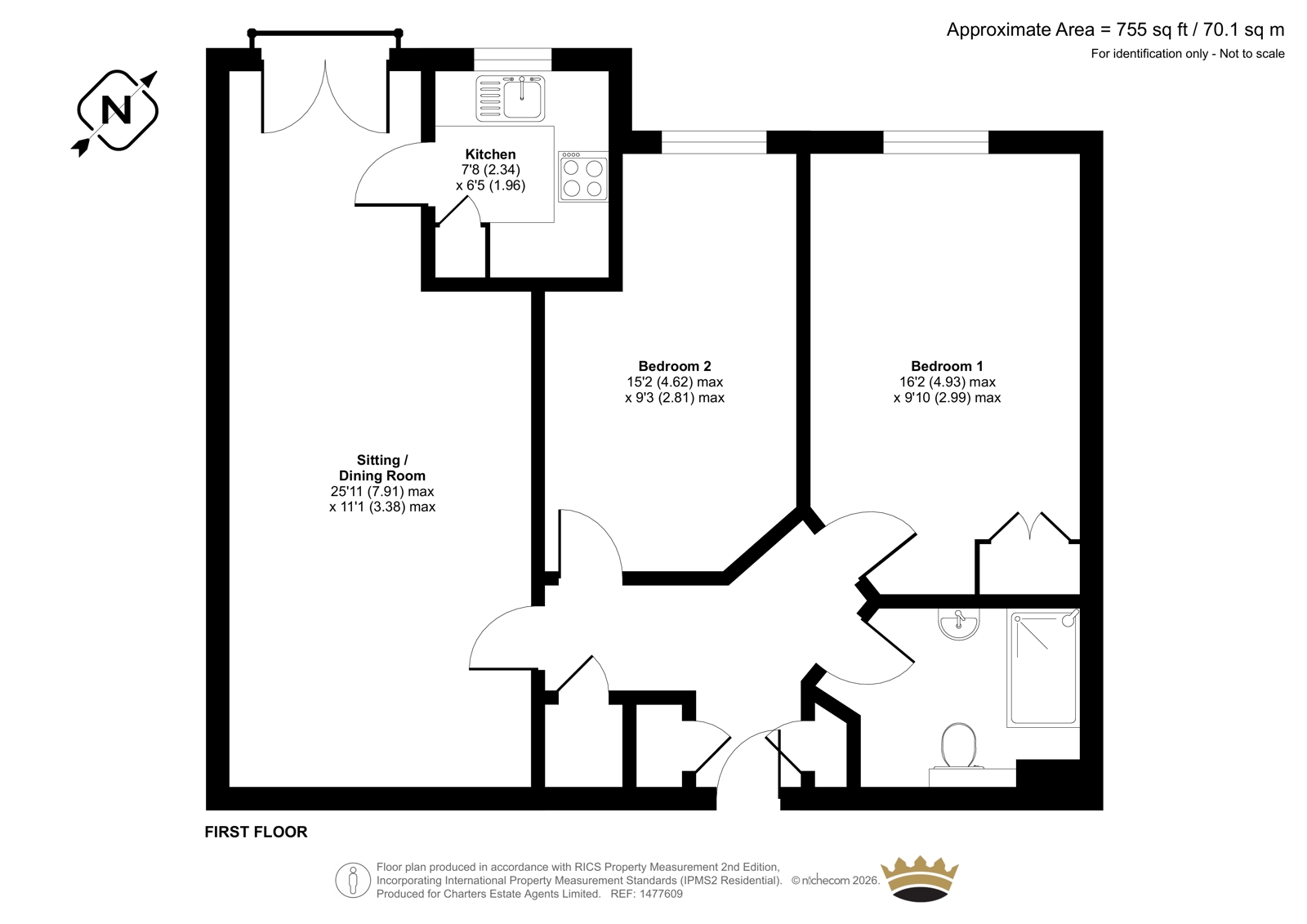 27, Cadogan Court, Fleet floorplan