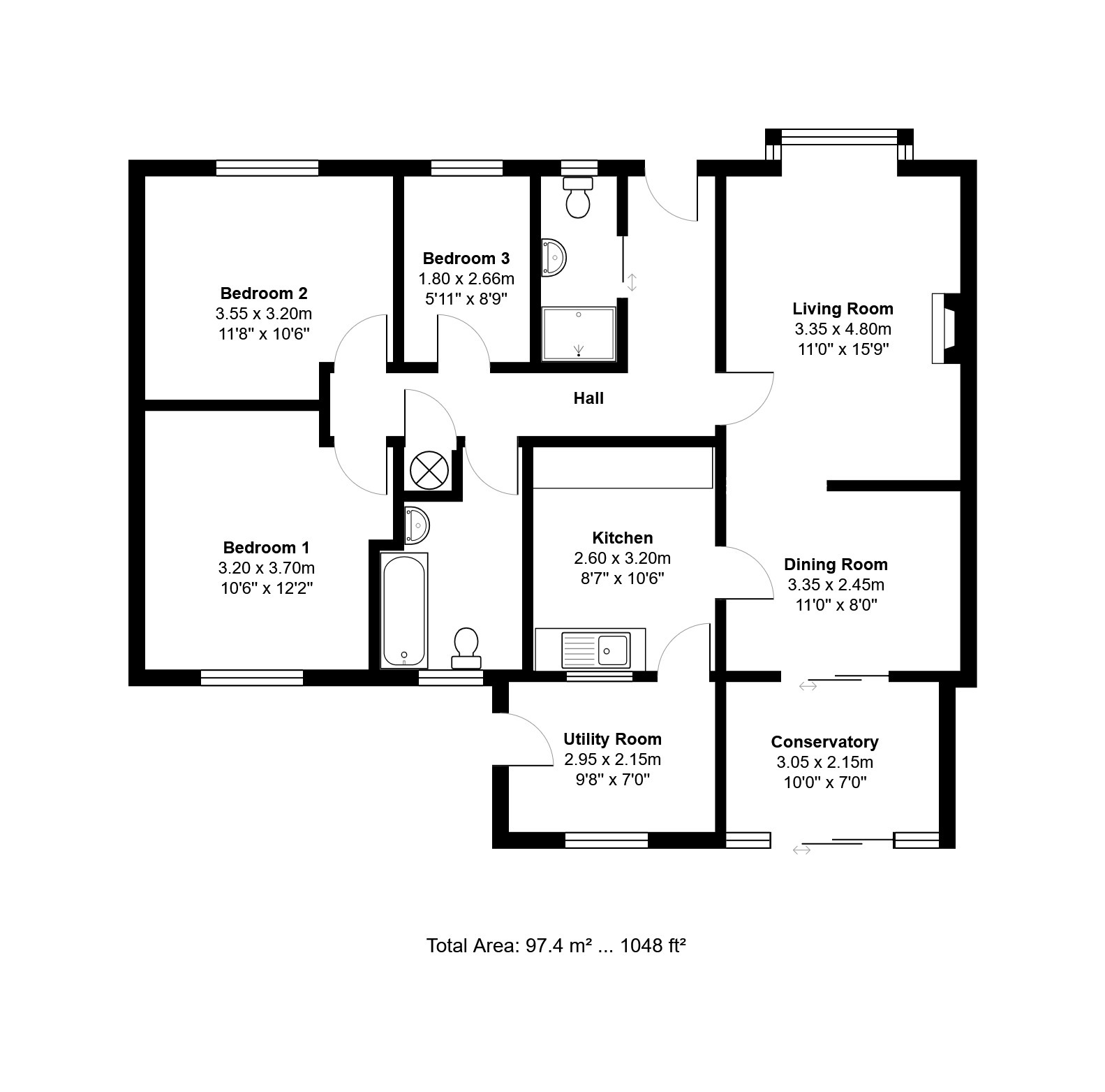 18 Mountbatten Road, Dersingham, Norfolk floorplan