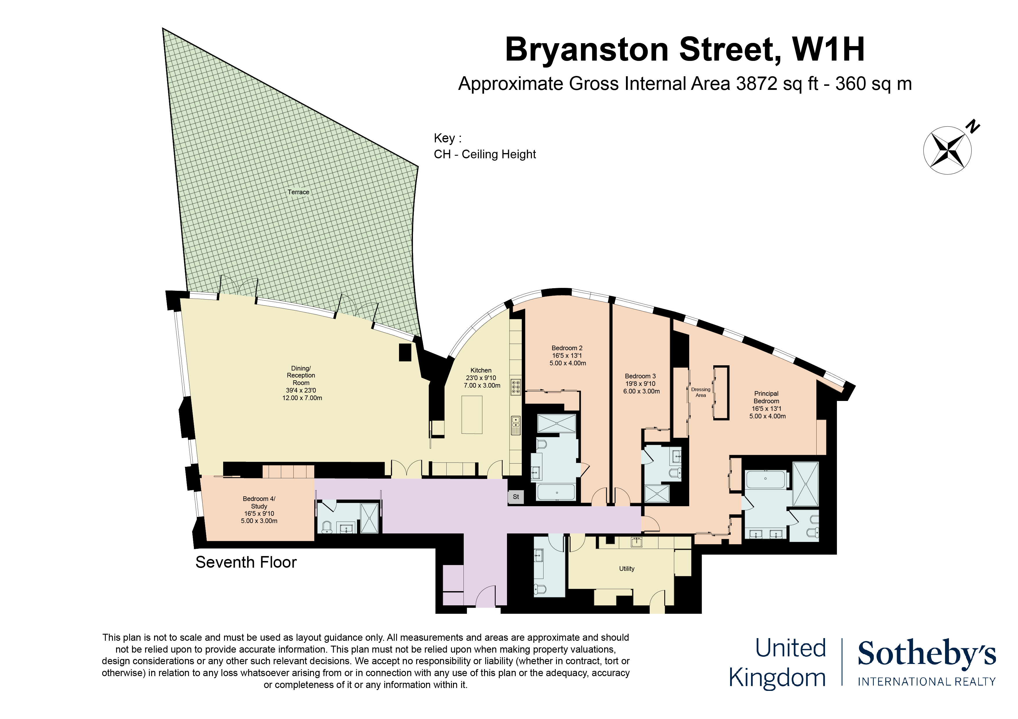 55, Bryanston Street, London floorplan