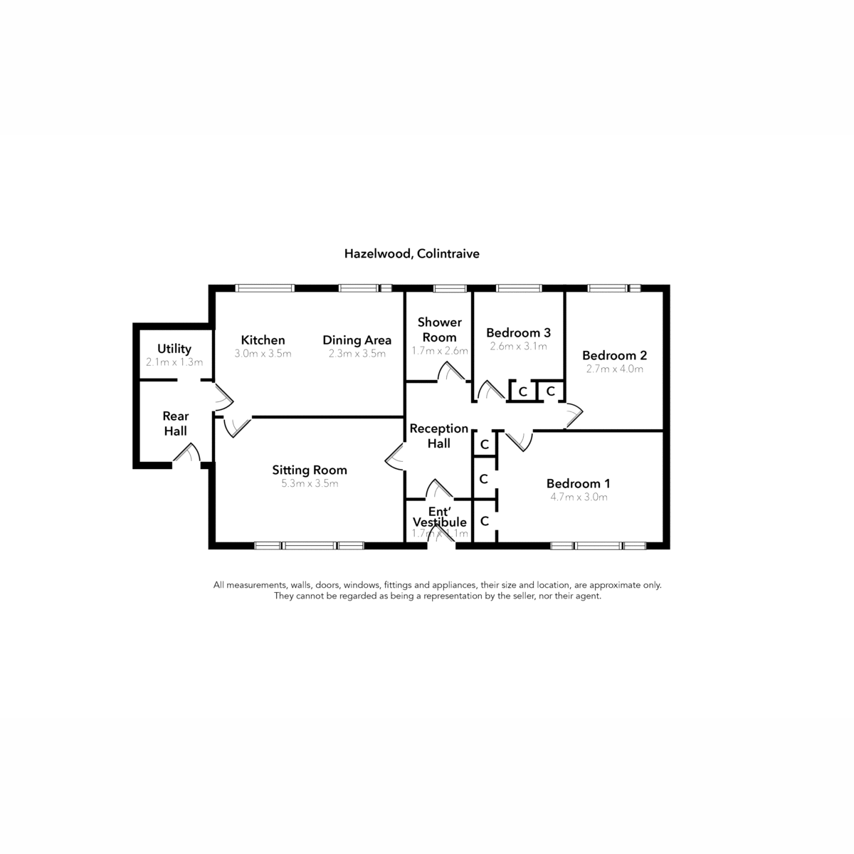 Hazelwood, Shore Road, Colintraive floorplan
