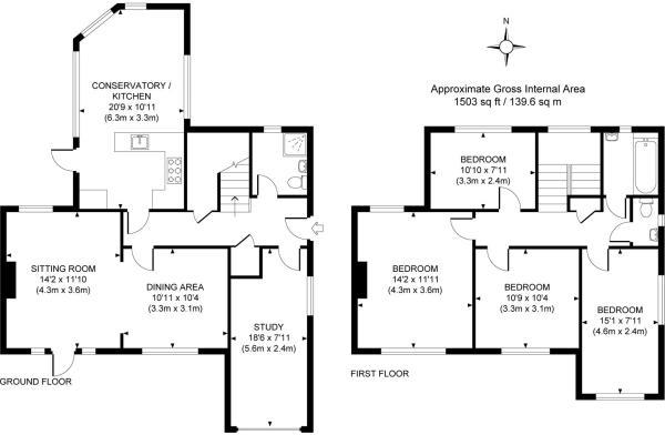 4 Bedrooms Detached house for sale in Connaught Road, Brookwood, Woking GU24