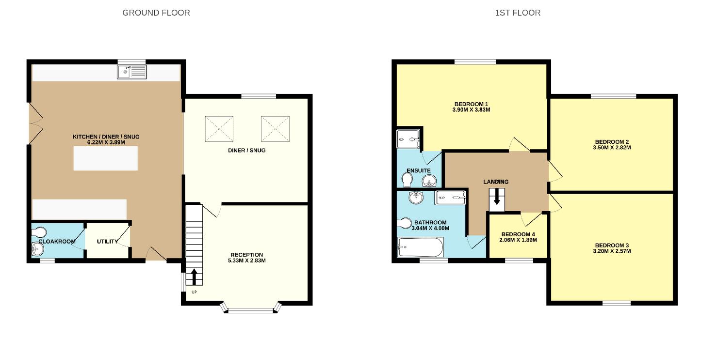 24, Tapton Vale, Chesterfield floorplan