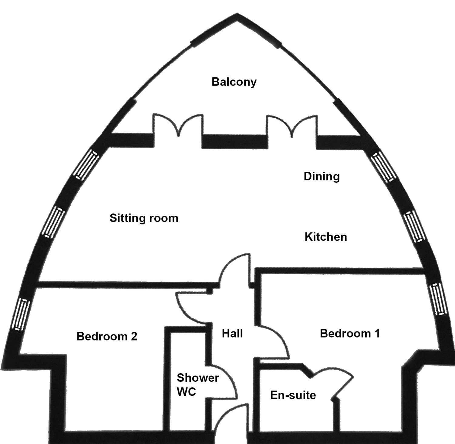 2 Bedrooms Flat for sale in Meridian Point, Friars Road, Coventry CV1