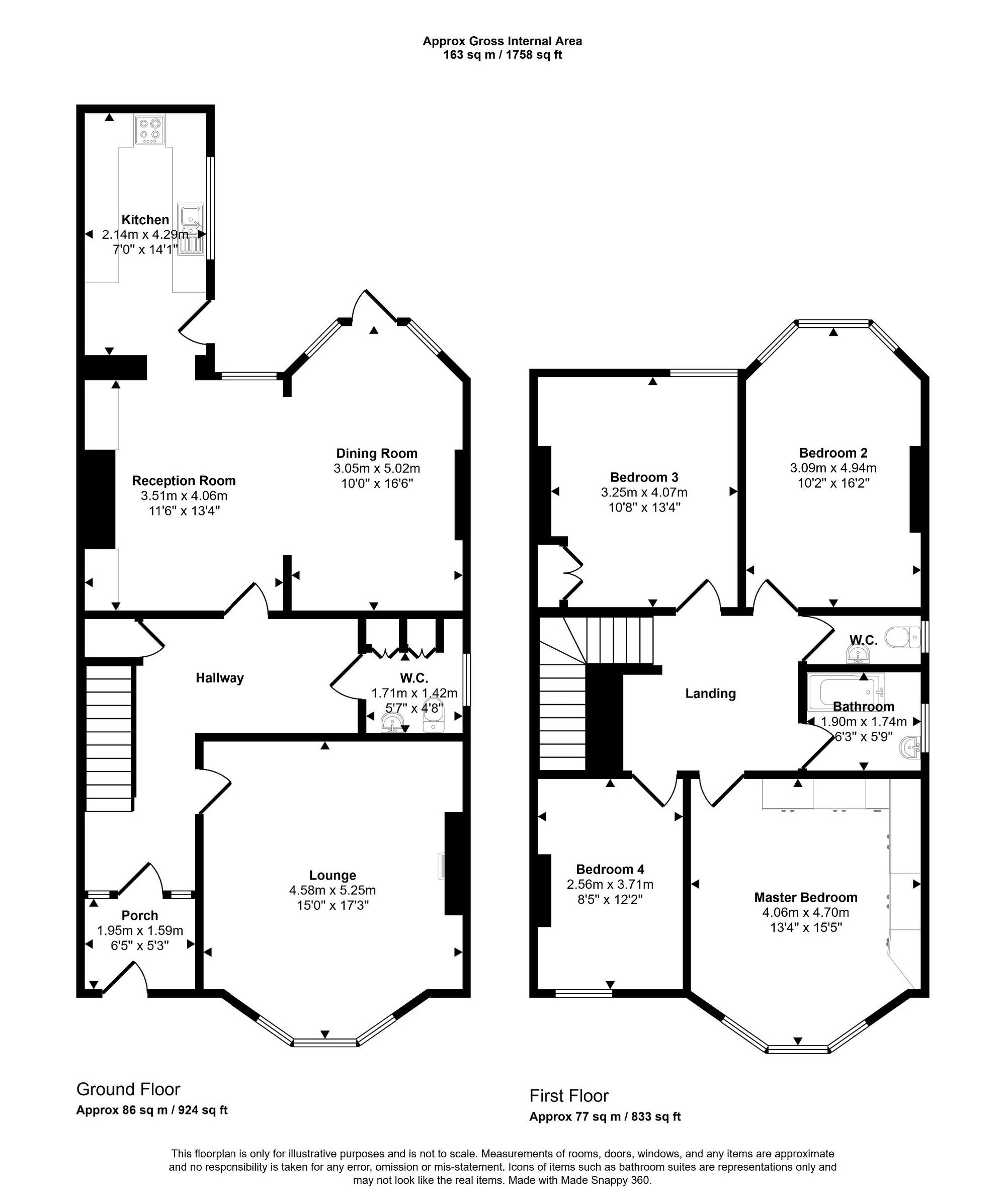19, Ashcombe Gardens, Weston-super-Mare floorplan