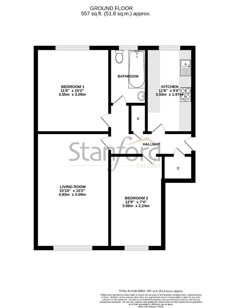 494, Bursledon Road, Southampton floorplan