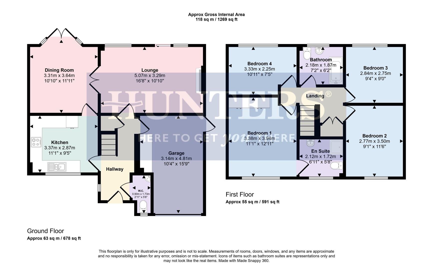 83, Cleveland Road, Wigston floorplan