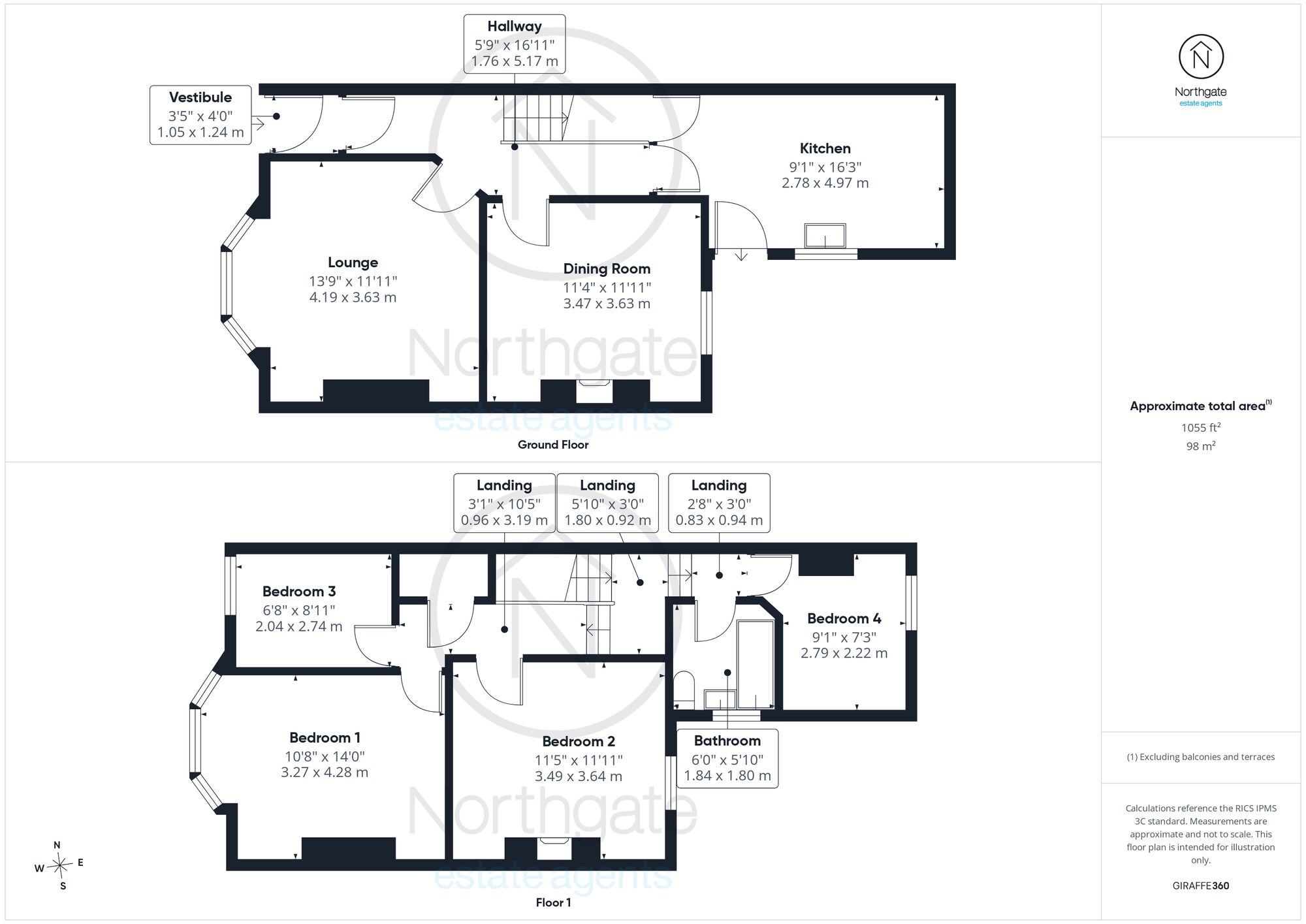 103 Clifton Road, Darlington floorplan