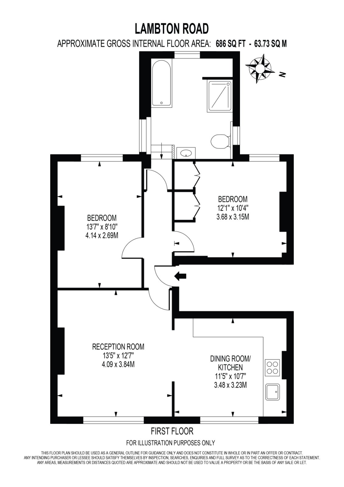 Lambton Road, London SW20, 2 bedroom flat for sale 61479084