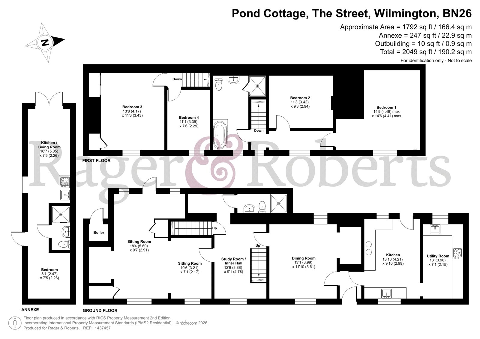 Pond Cottage,, The Street, Nr Alfriston floorplan