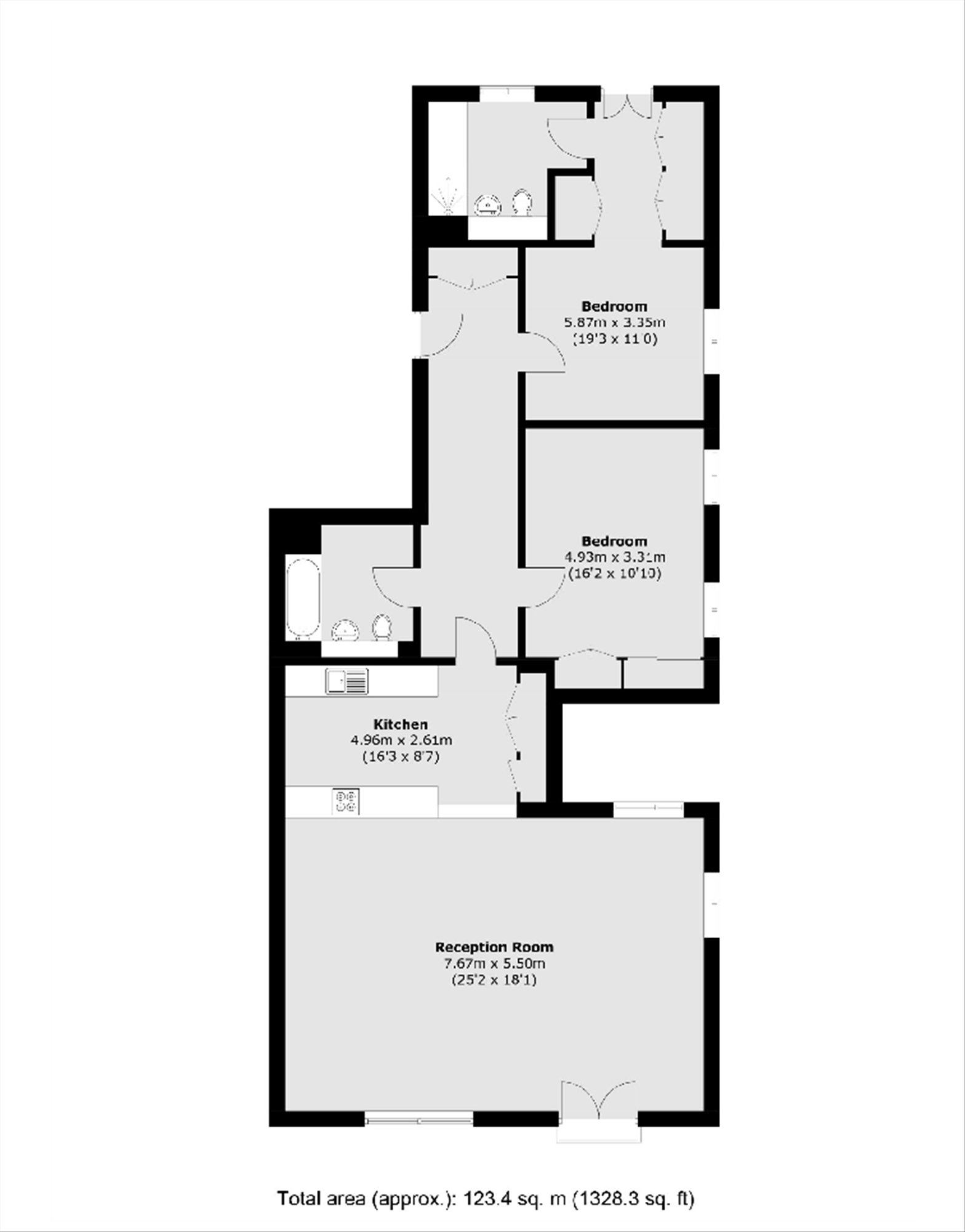 Flat 5, 103, Rotherhithe Street, London floorplan