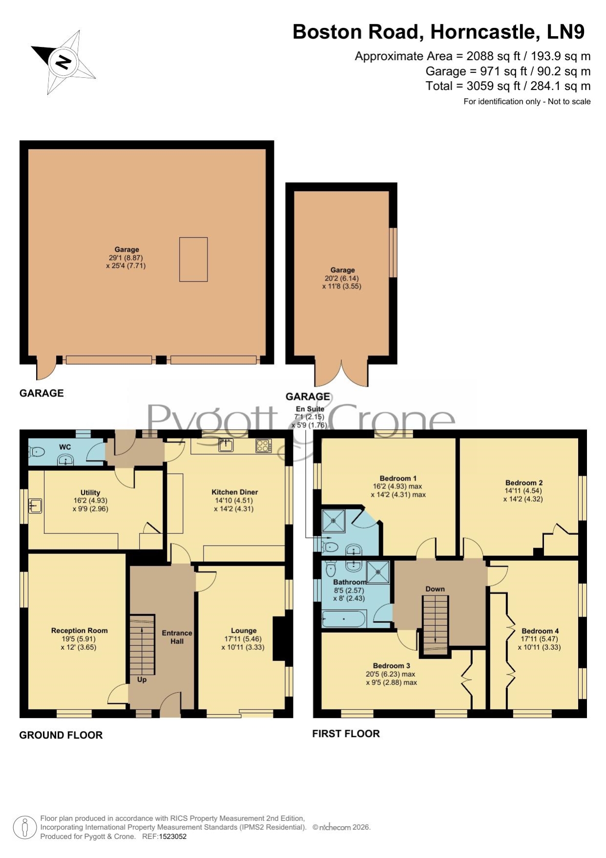 The Rowans, Boston Road, Horncastle floorplan