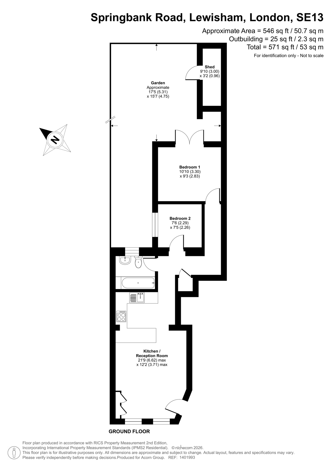 111a, Springbank Road, London floorplan