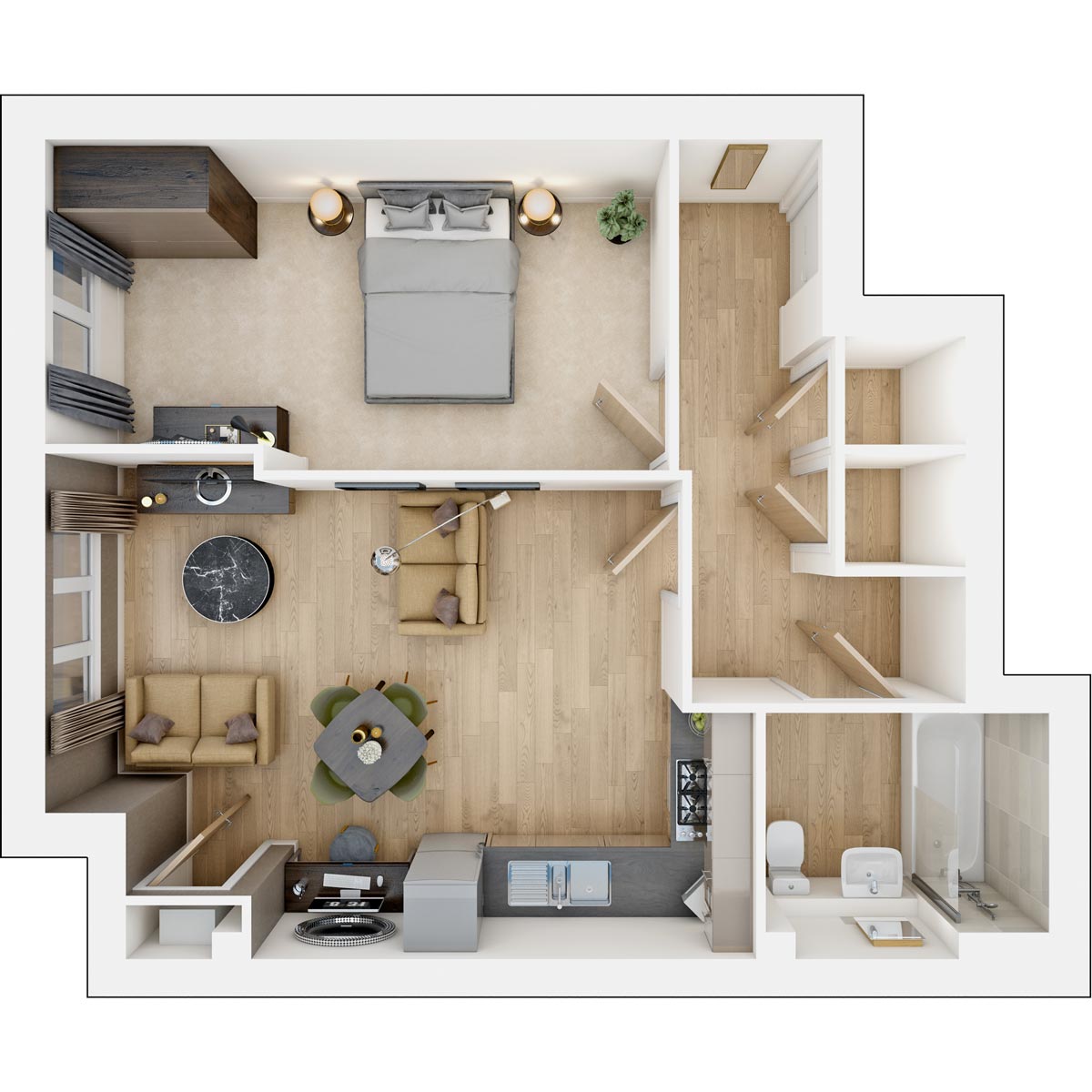 Flat 1. Falcon Court,, Webber Street, Surrey floorplan