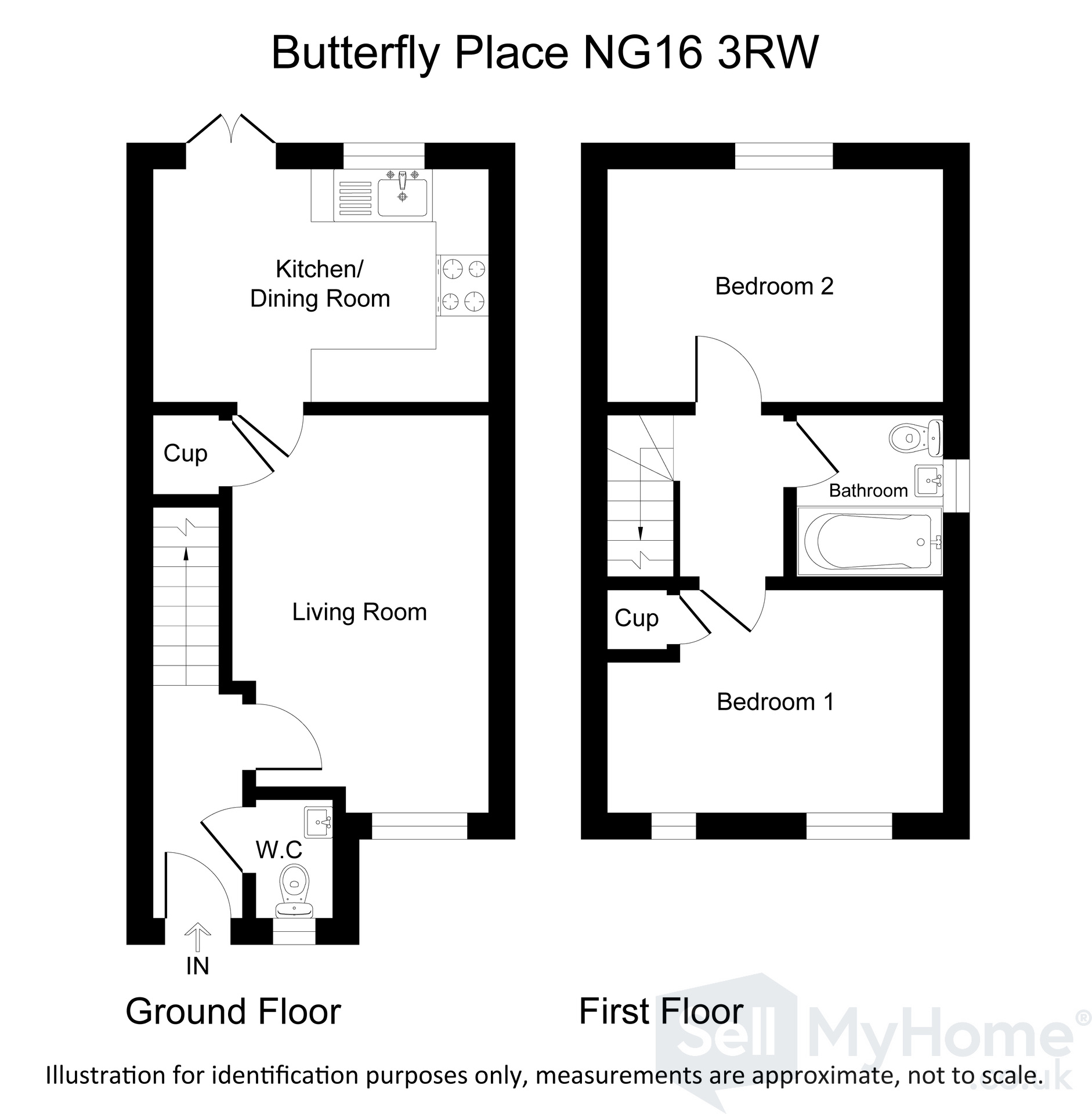 7 Butterfly Place, Nottingham floorplan