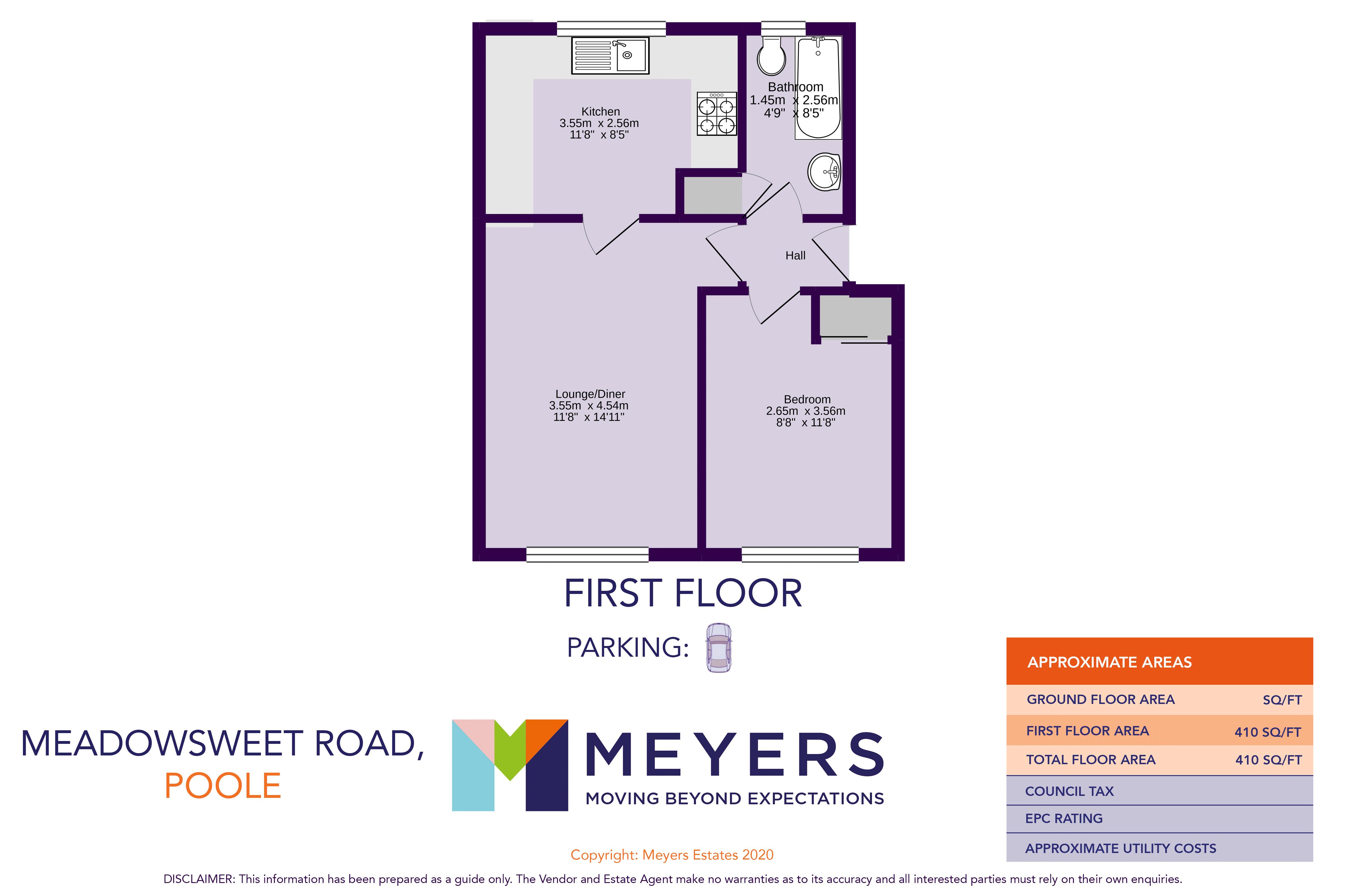 Meadowsweet Road, Creekmoor, Poole BH17, 1 bedroom flat for sale