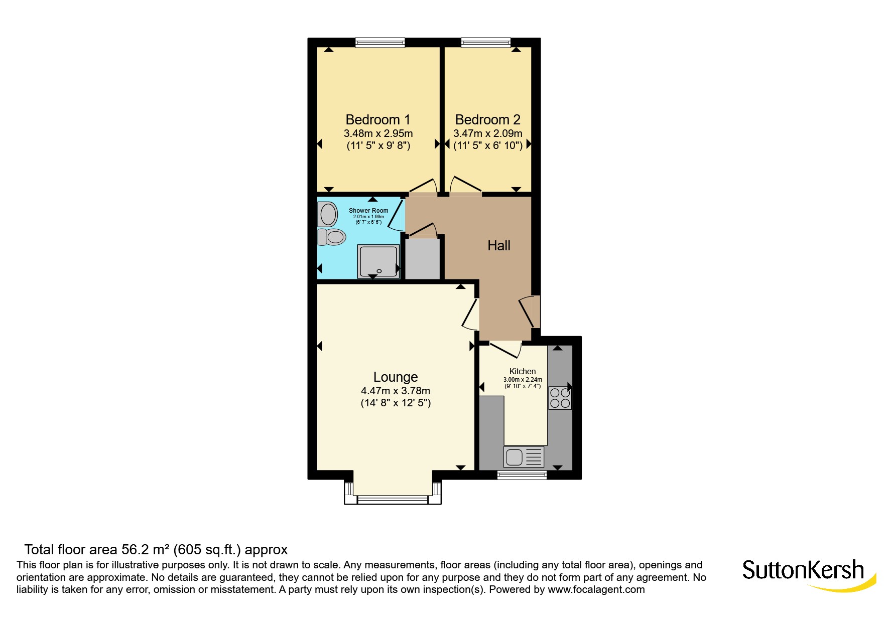 204, Minster Court, Merseyside floorplan