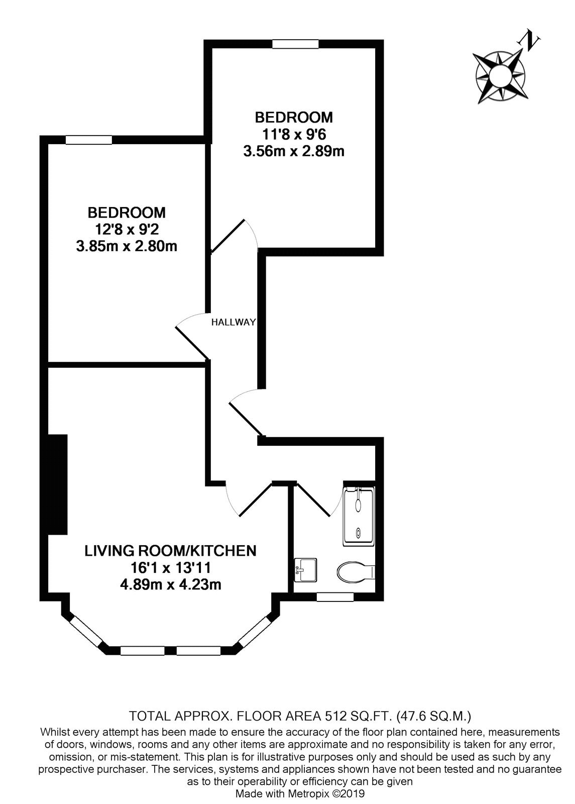 2 Bedrooms Flat to rent in Ash Grove, Cricklewood NW2