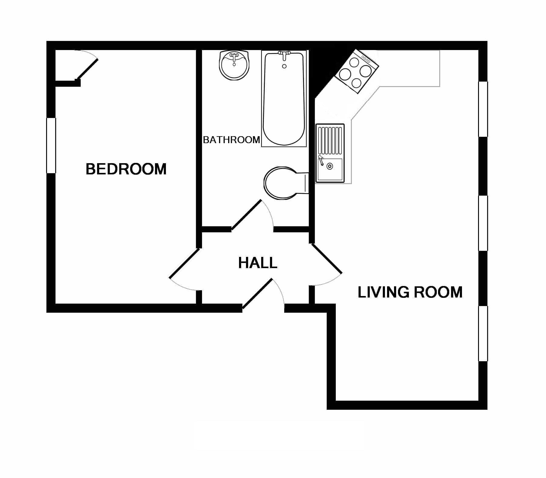 Flat 2 26, Farr Street, Bristol floorplan