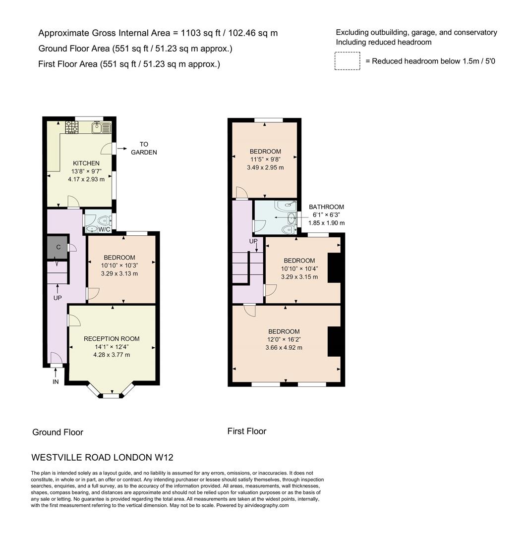 66, Westville Road, London floorplan