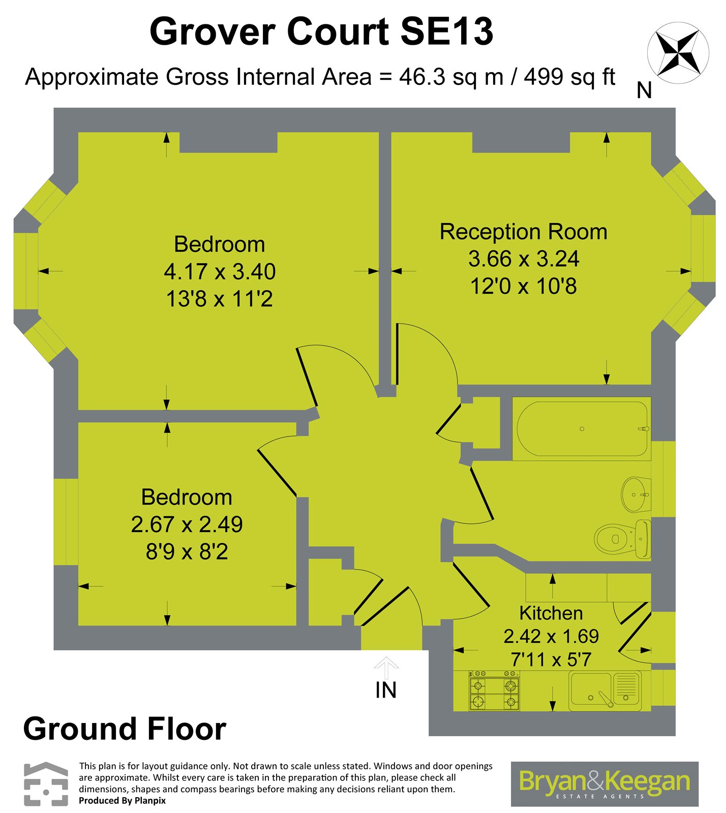 Grover Court, Lewisham floorplan
