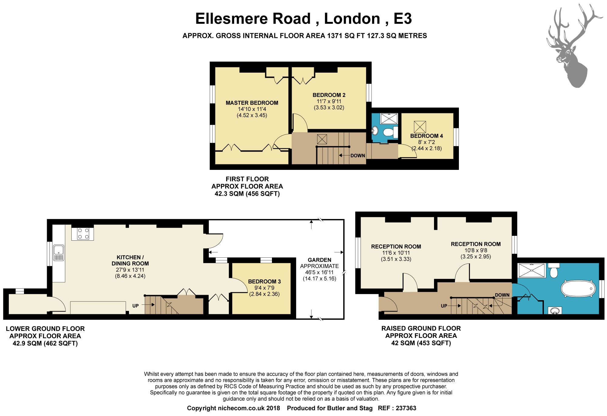 4 Bedrooms Terraced house for sale in Ellesmere Road, Bow E3
