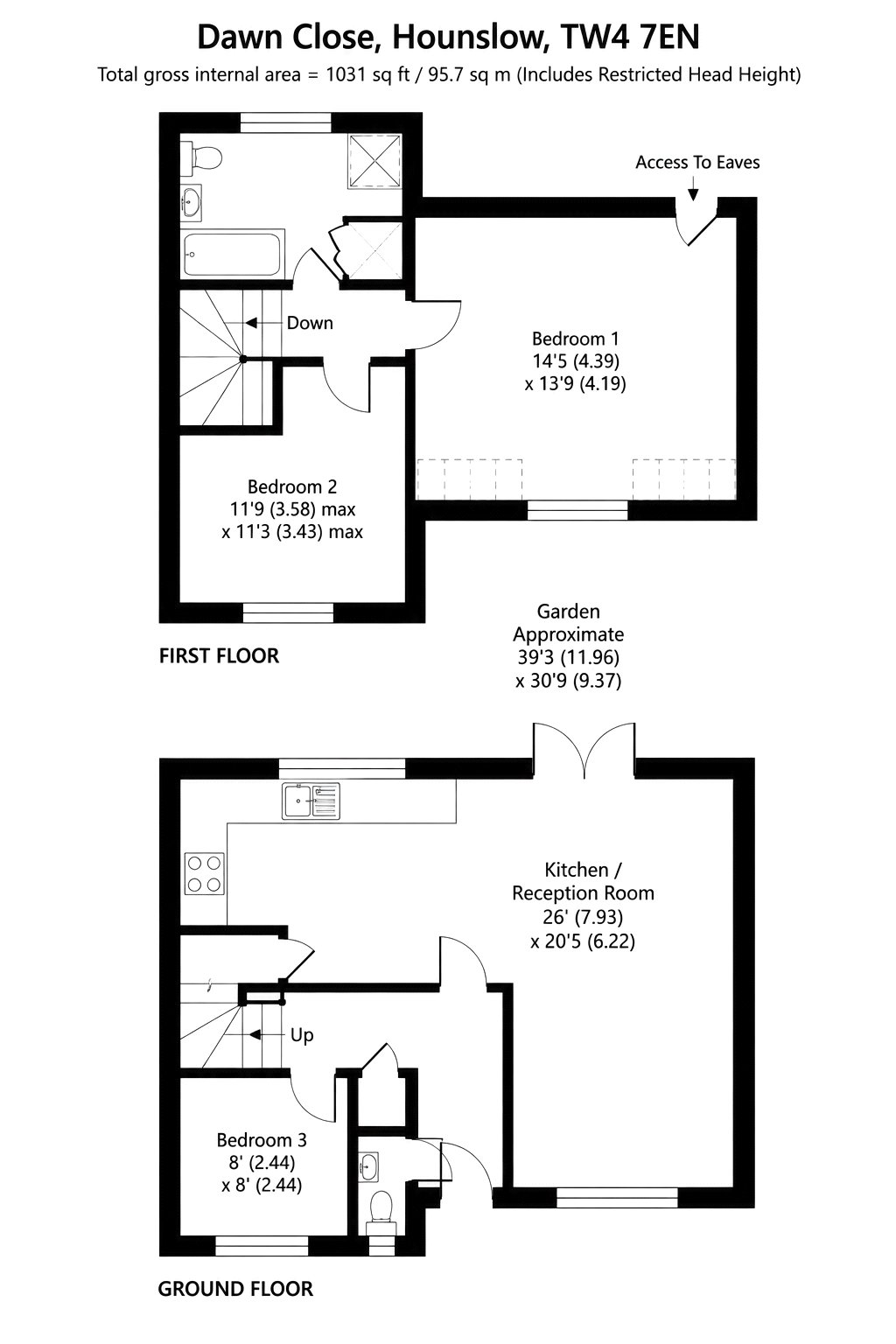 11, Dawn Close, Greater London floorplan