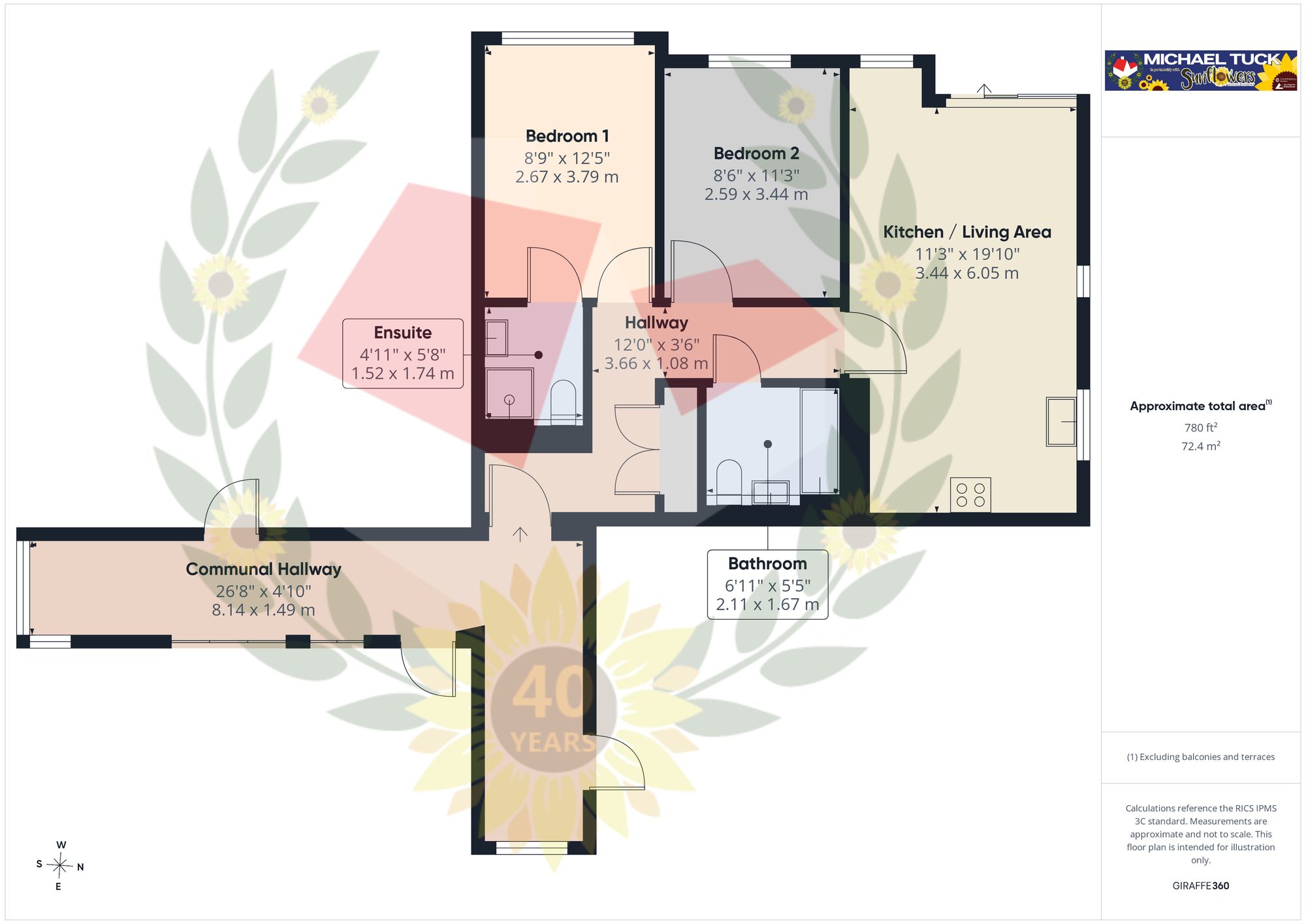 8 Lime Tree Court Lime Tree Avenue, Gloucester floorplan