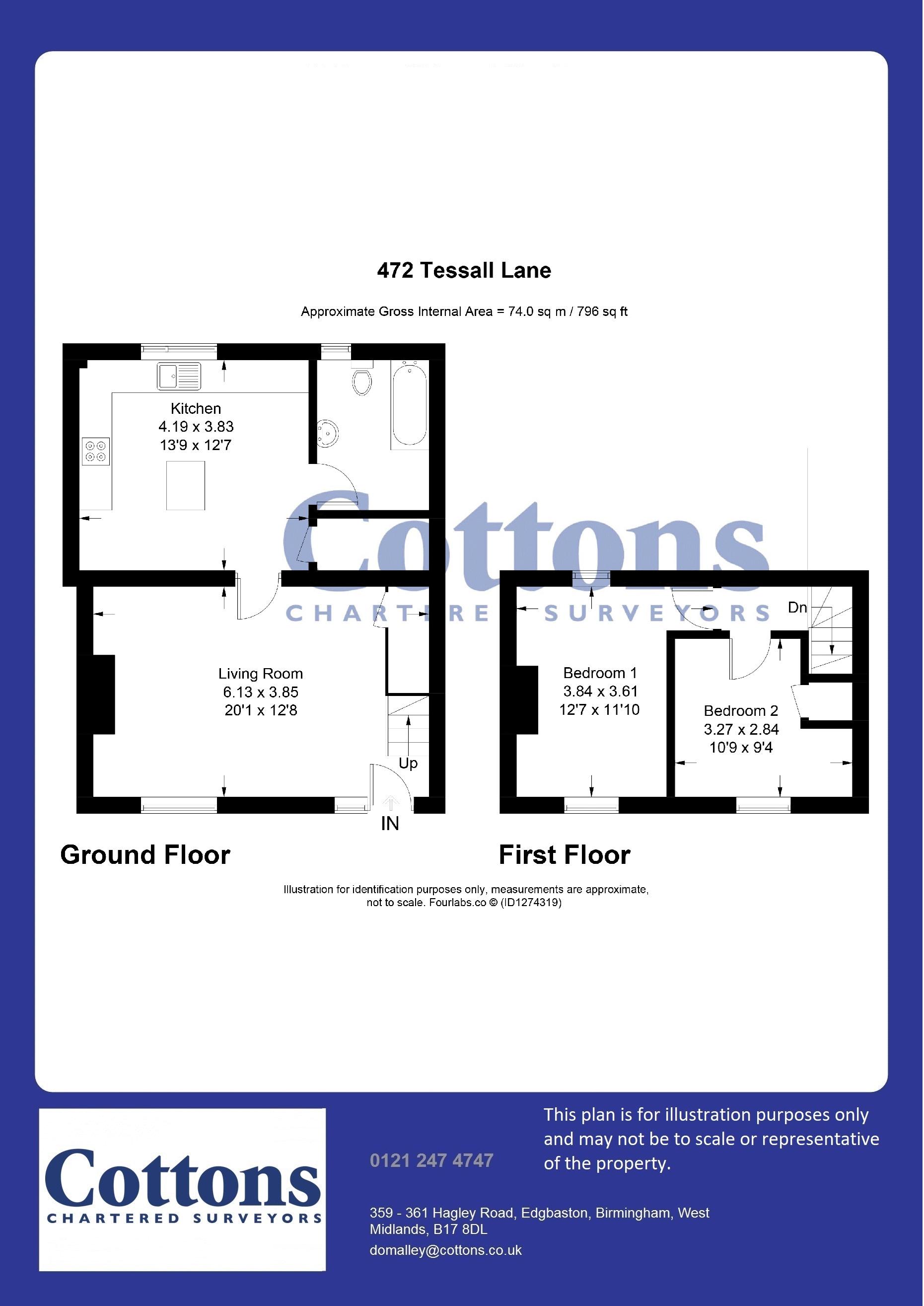 472, Tessall Lane, Birmingham floorplan